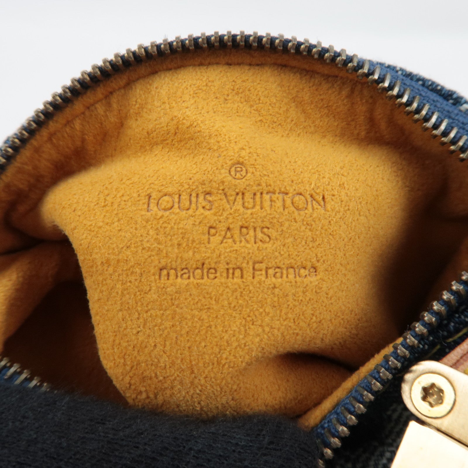 Louis Vuitton Monogram Denim Pouch for Trousse Speedy PM Mini Pouch Blue M95082 TH1026 *Box, Dust bag