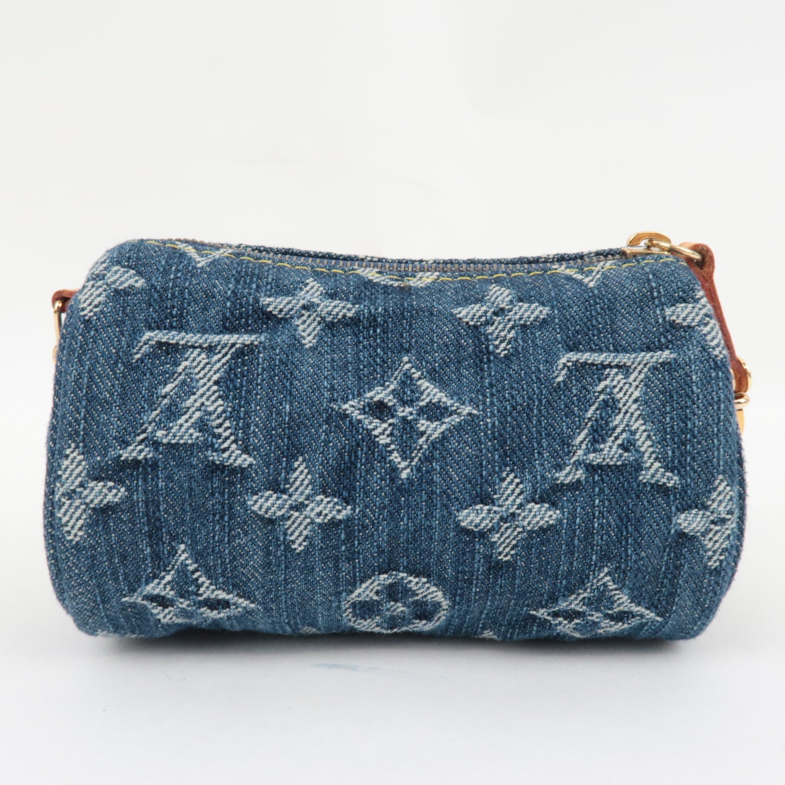 Louis Vuitton Monogram Denim Pouch for Trousse Speedy PM Mini Pouch Blue M95082 TH1026 *Box, Dust bag