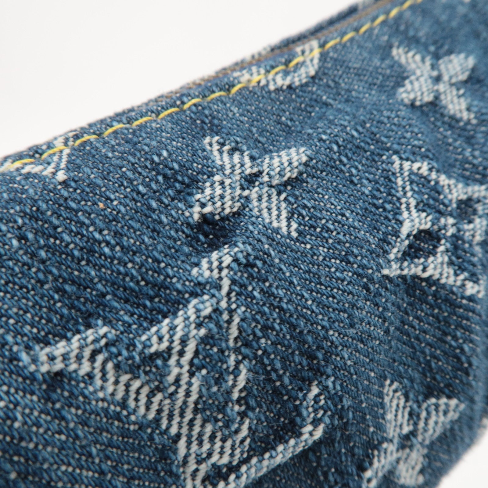 Louis Vuitton Monogram Denim Pouch for Trousse Speedy PM Mini Pouch Blue M95082 TH1026 *Box, Dust bag