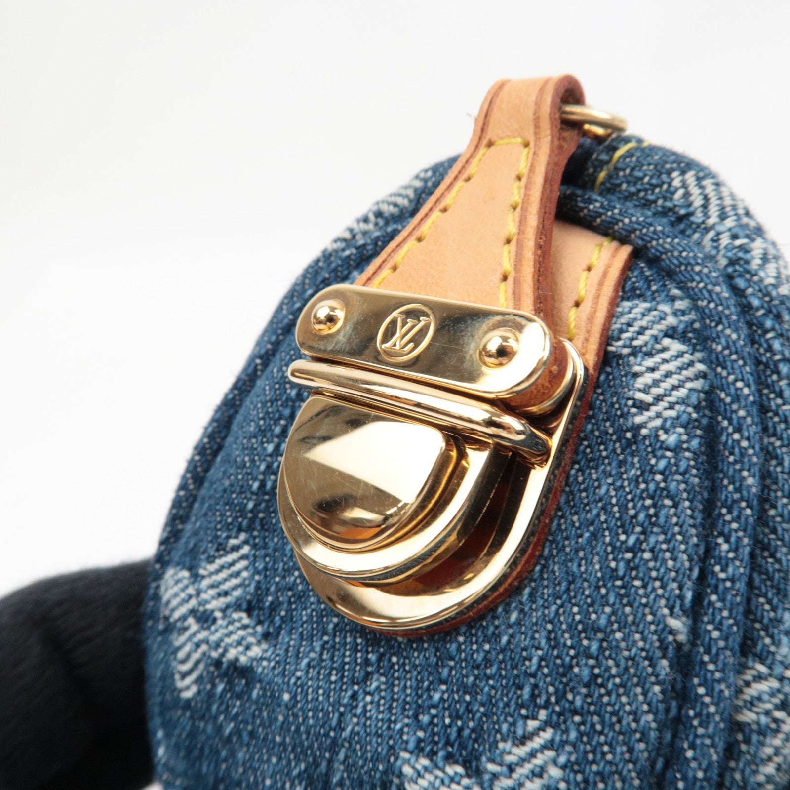 Louis Vuitton Monogram Denim Pouch for Trousse Speedy PM Mini Pouch Blue M95082 TH1026 *Box, Dust bag