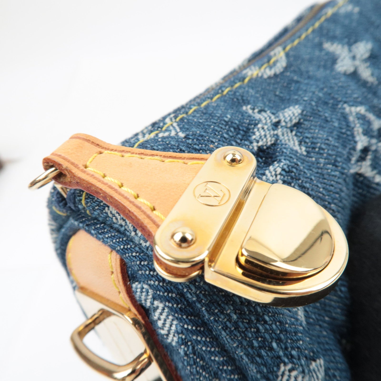 Louis Vuitton Monogram Denim Pouch for Trousse Speedy PM Mini Pouch Blue M95082 TH1026 *Box, Dust bag