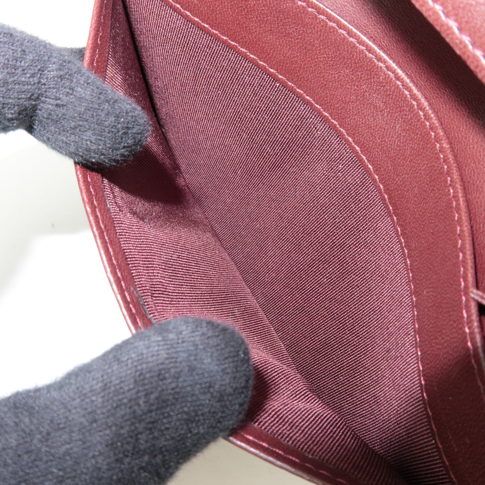 CHANEL Matelasse Bi-Fold Long Wallet Lambskin Black *Box, G card