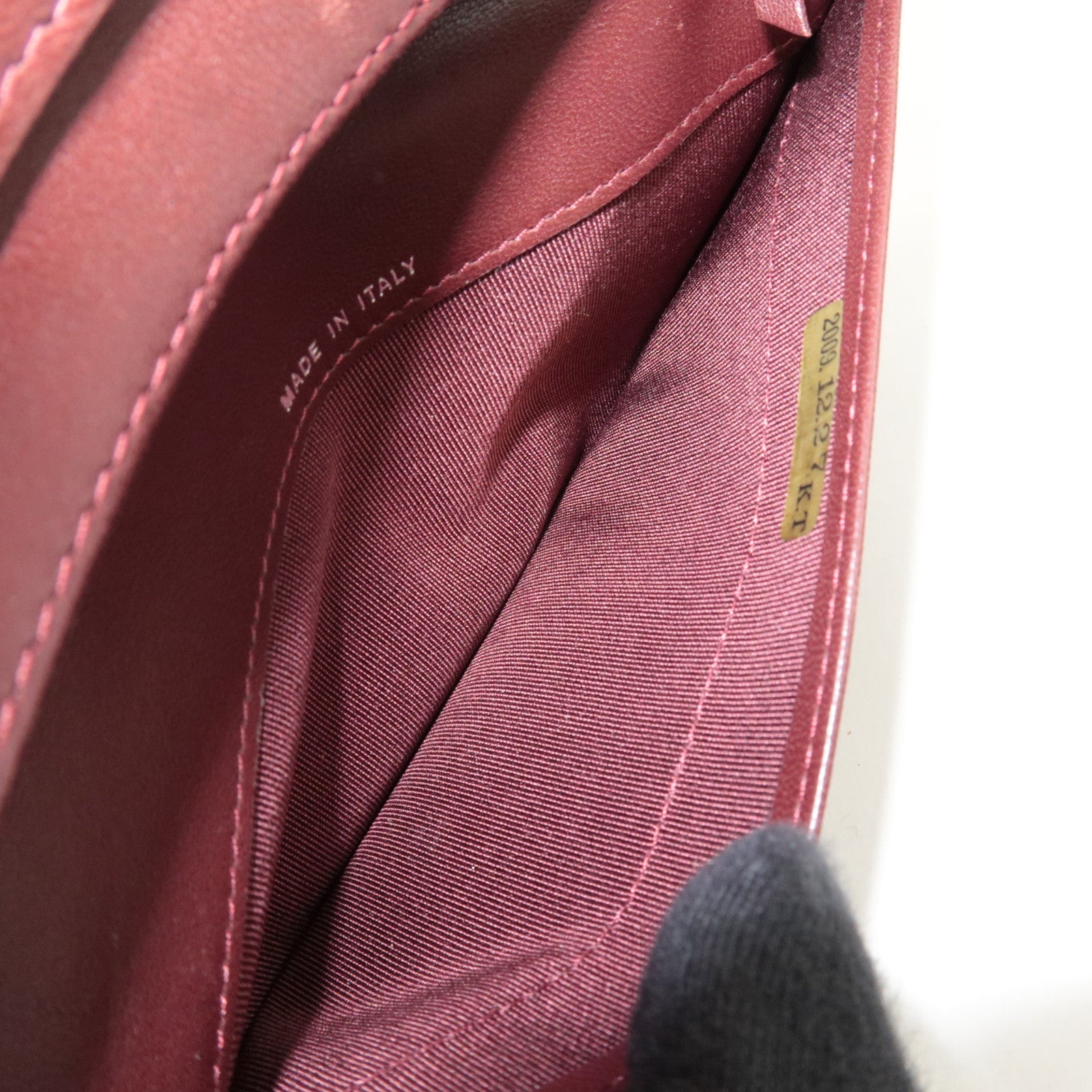 CHANEL Matelasse Bi-Fold Long Wallet Lambskin Black *Box, G card