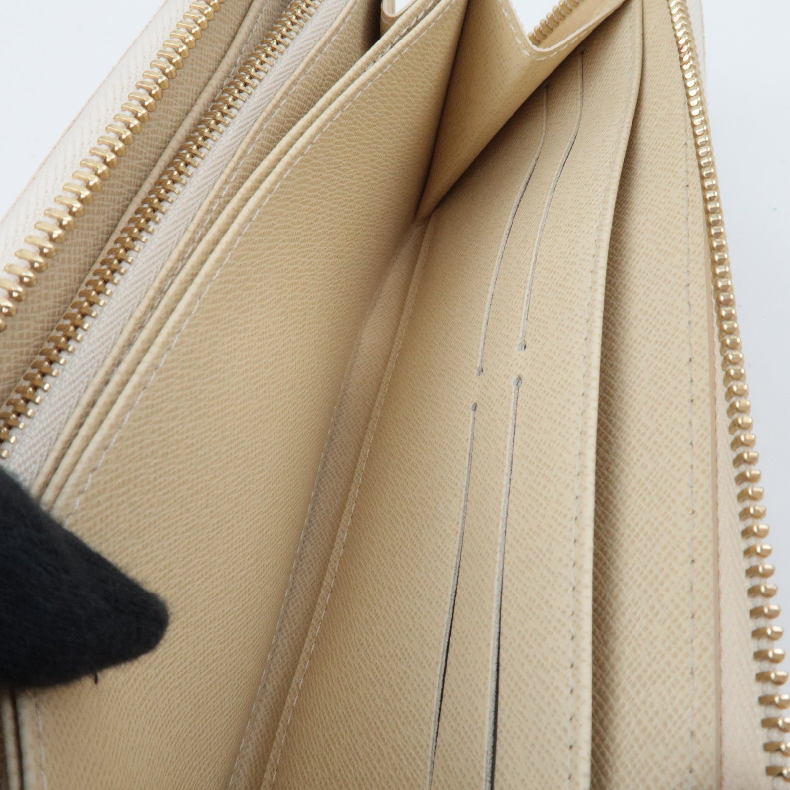 Louis Vuitton Damier Azur Zippy Wallet Long Wallet N60019 CA1029 *Box, Dust bag