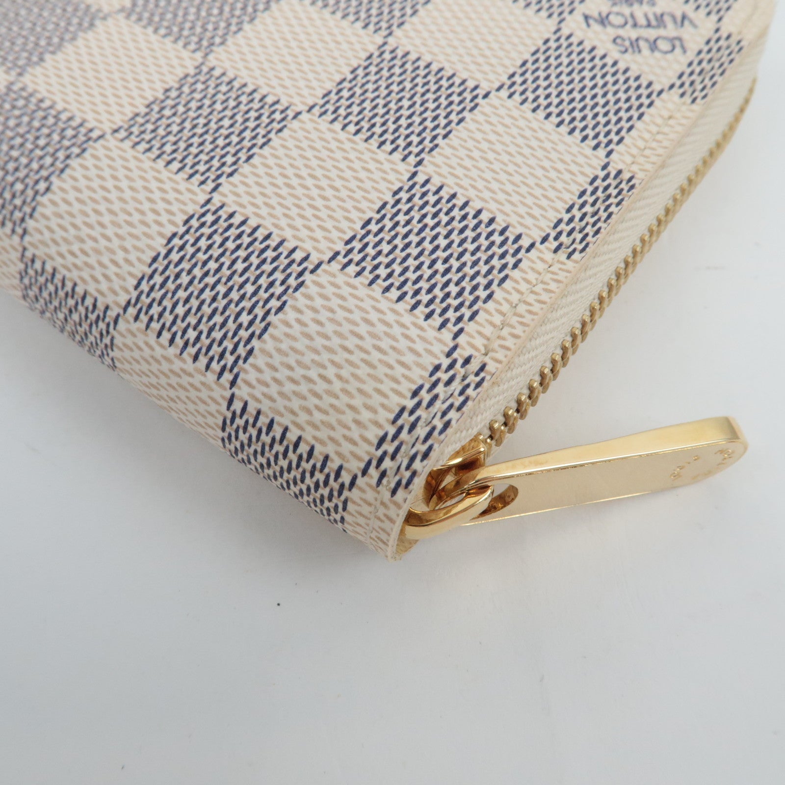 Louis Vuitton Damier Azur Zippy Wallet Long Wallet N60019 CA1029 *Box, Dust bag