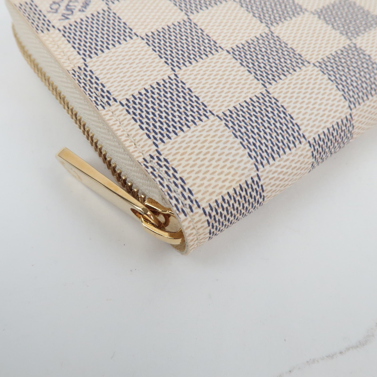 Louis Vuitton Damier Azur Zippy Wallet Long Wallet N60019 CA1029 *Box, Dust bag