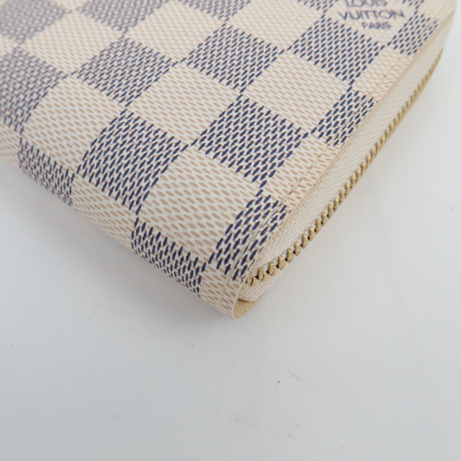 Louis Vuitton Damier Azur Zippy Wallet Long Wallet N60019 CA1029 *Box, Dust bag
