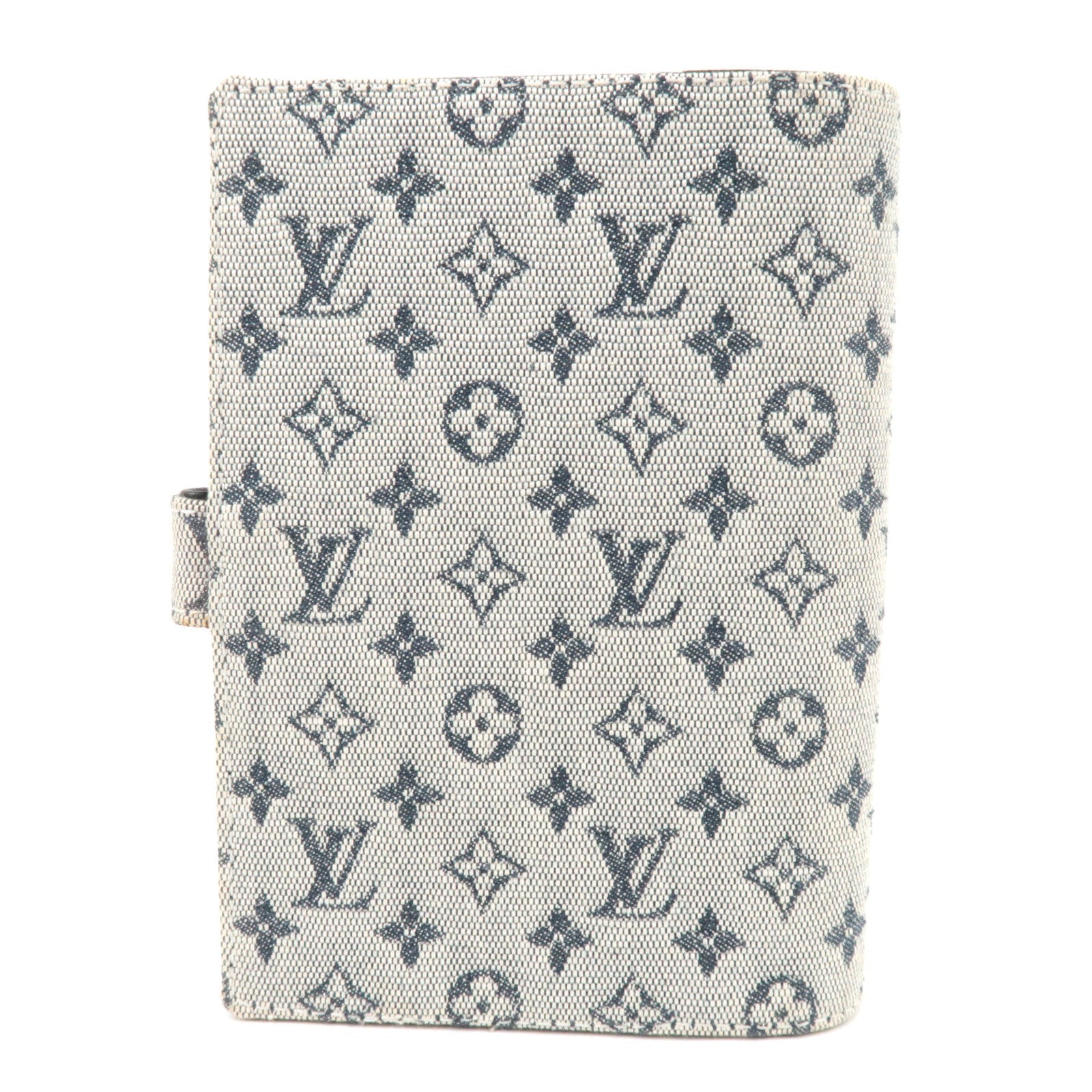 Louis Vuitton Monogram Mini Agenda PM Planner Cover Blue R20910 CA0042