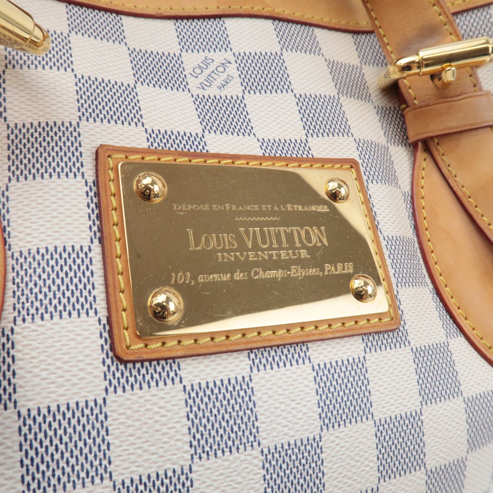 Louis Vuitton Damier Azur Hampstead MM Hand Bag N51206 CA2102