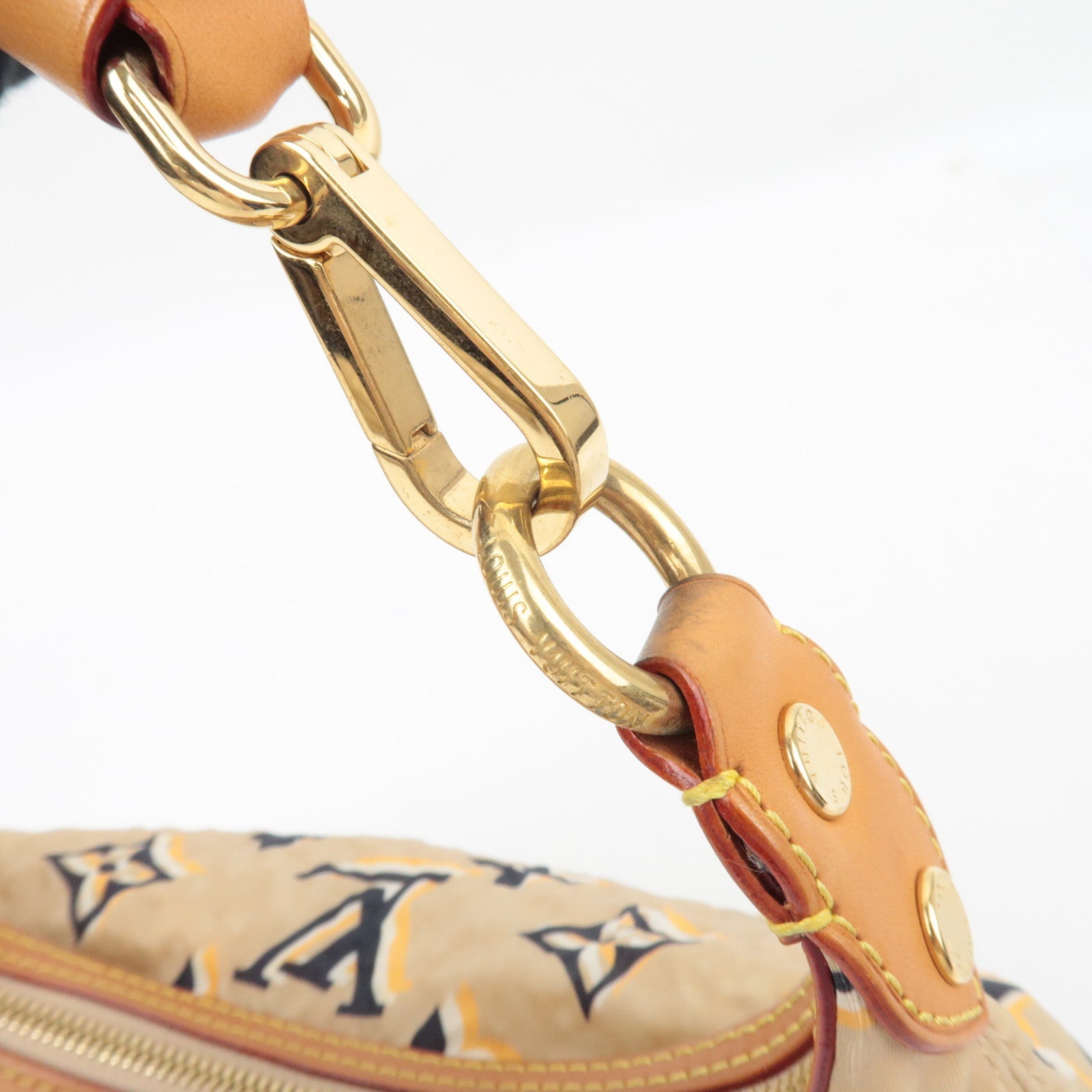 Louis Vuitton Cruise Line 2010 Bulle PM One Shoulder Bag Beige M40239 FO4009