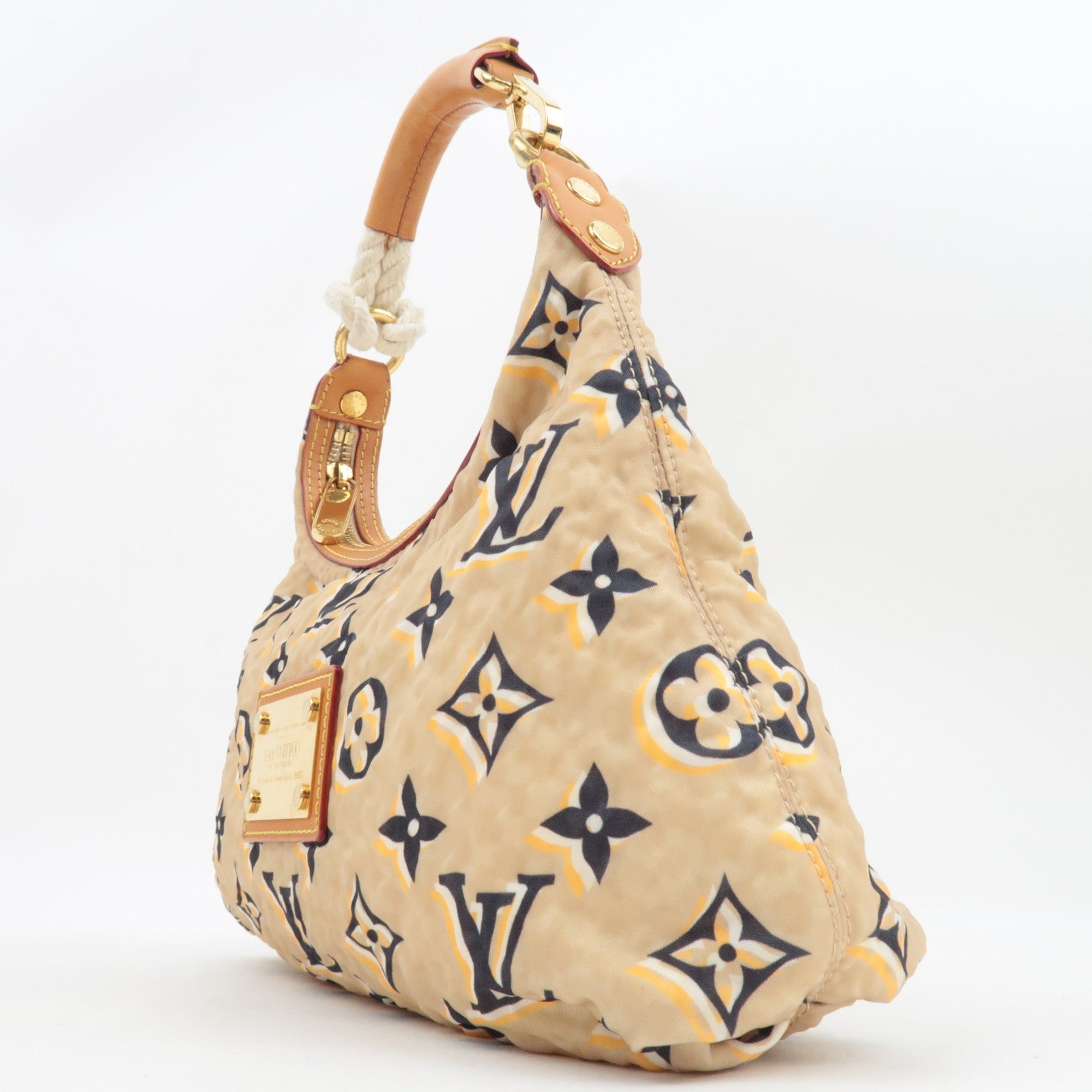 Louis Vuitton Cruise Line 2010 Bulle PM One Shoulder Bag Beige M40239 FO4009