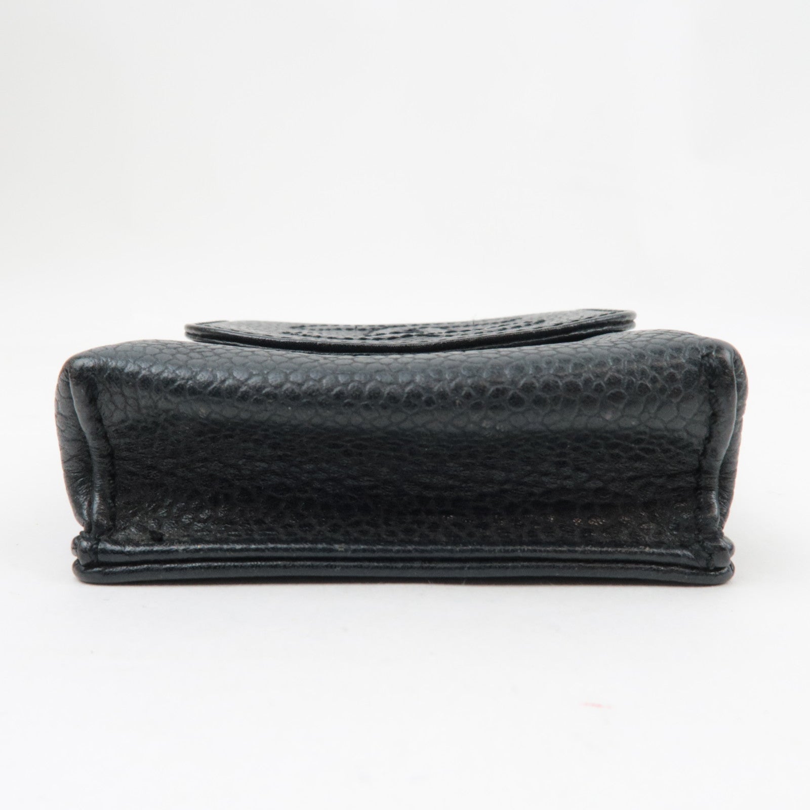 CHANEL Cocomark Cigarette Case Small Pouch Caviar Skin Black