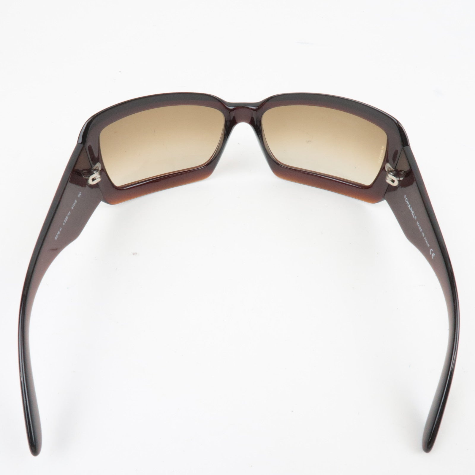 CHANEL Sunglasses C.538/13 61□16 120 Brown 5076-H *Box, Case, Dust bag