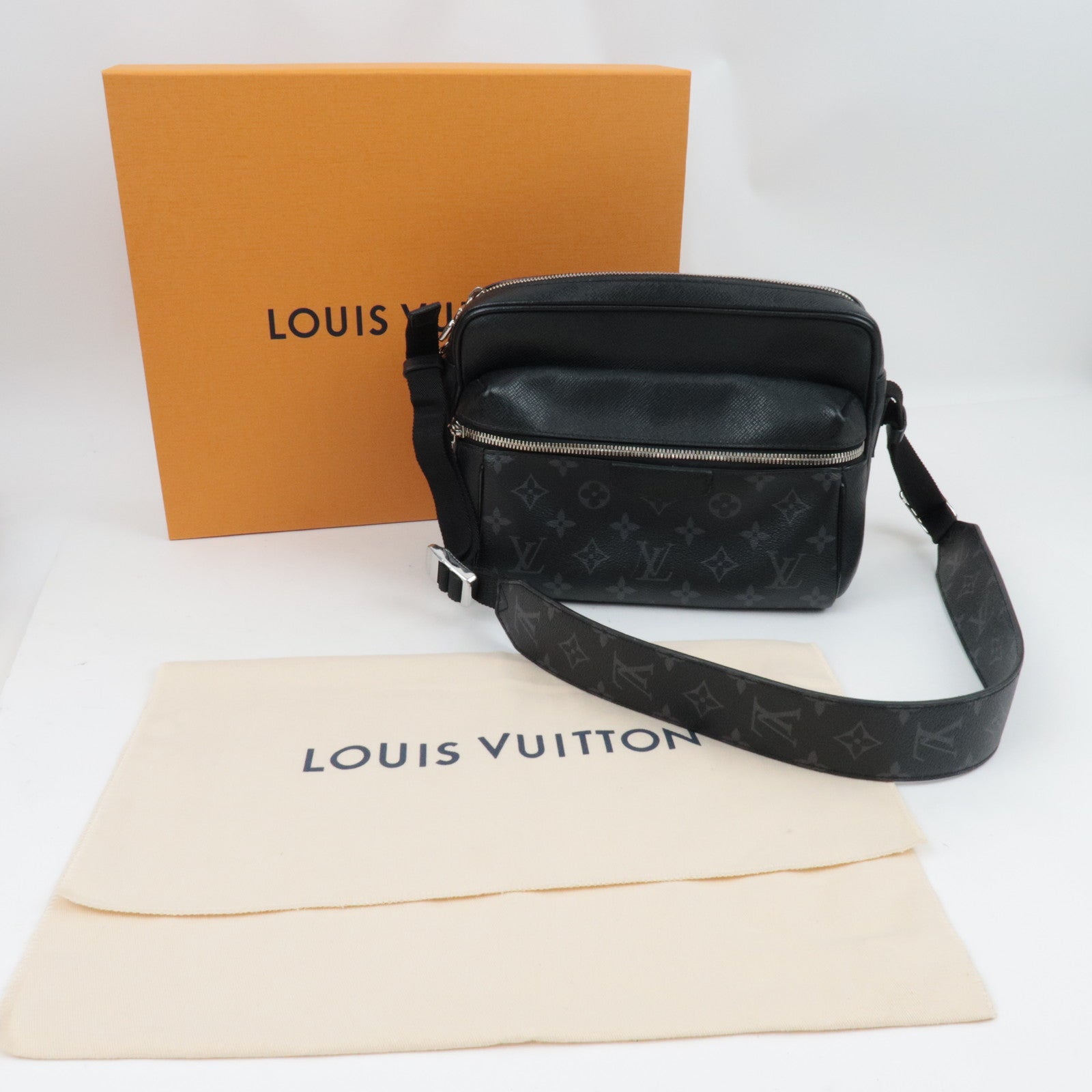 Louis Vuitton Monogram Eclipse Outdoor Messenger PM Shoulder Bag M30233 RFID *Box, Dust bag