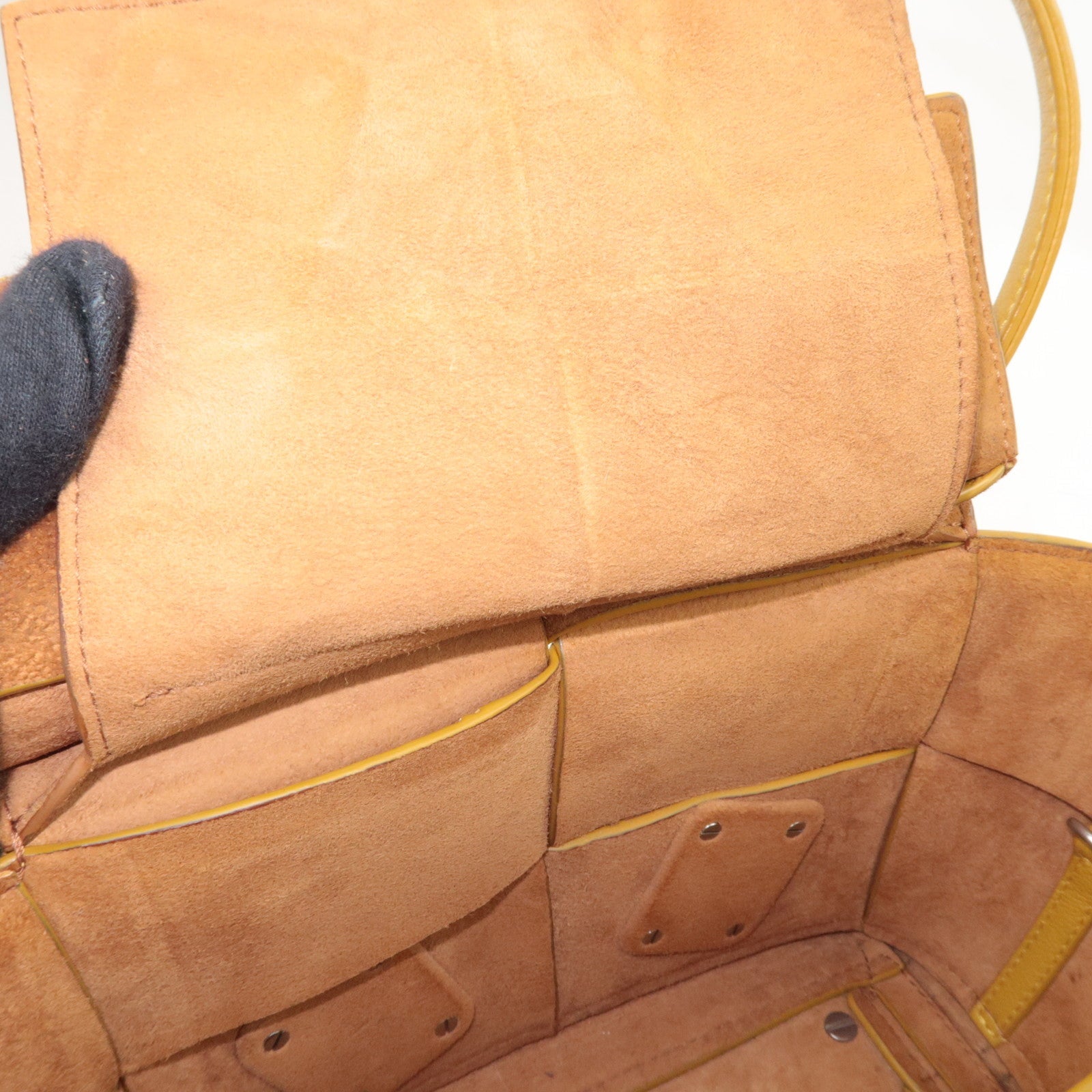 BOTTEGA VENETA Maxi Intrecciato Mini The Arco 2Way Hand Bag Yellow 600606 *Dust bag, Strap