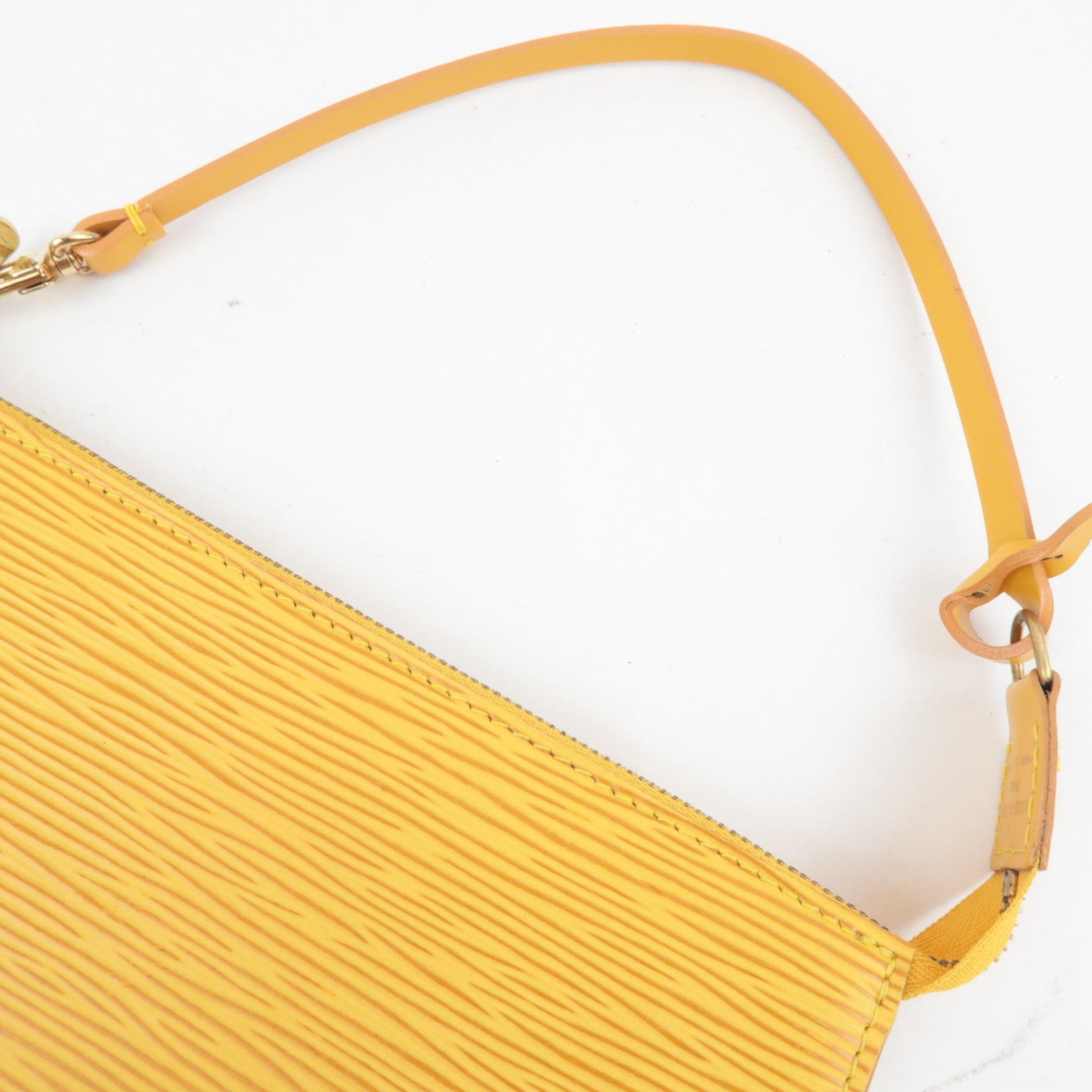 Louis Vuitton Epi Pochette Accessoires Hand bag Tassili Yellow M52959 AR0997