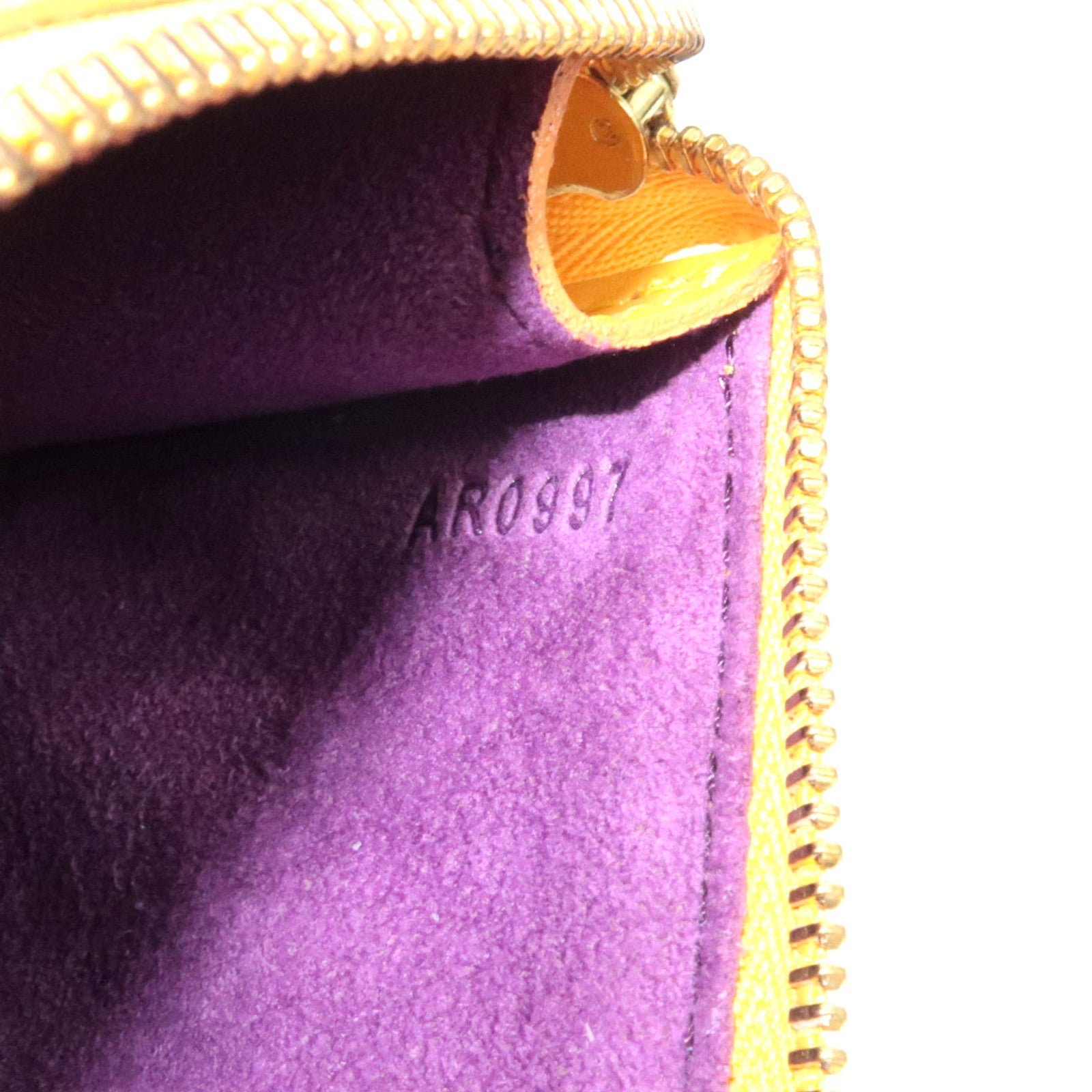 Louis Vuitton Epi Pochette Accessoires Hand bag Tassili Yellow M52959 AR0997