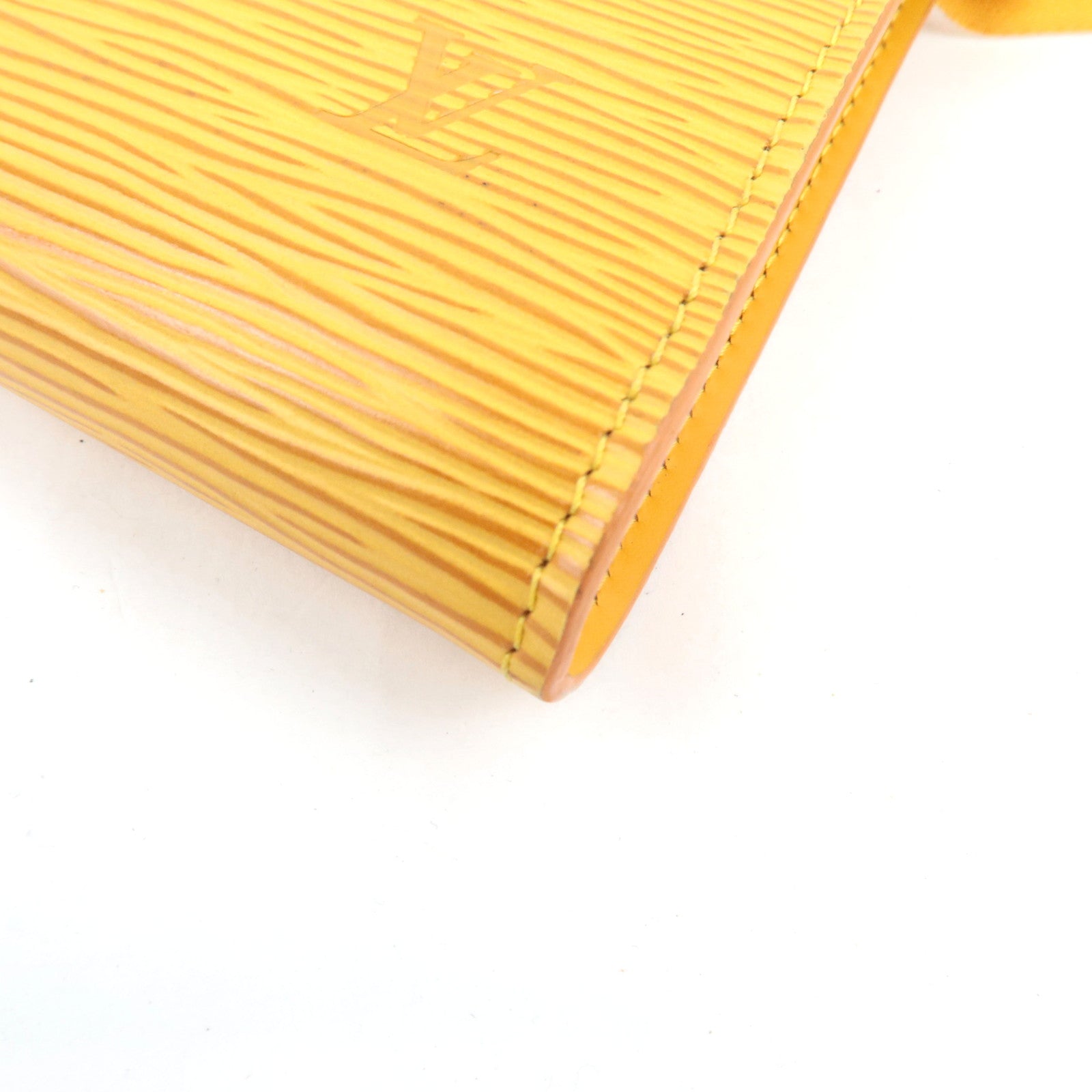 Louis Vuitton Epi Pochette Accessoires Hand bag Tassili Yellow M52959 AR0997