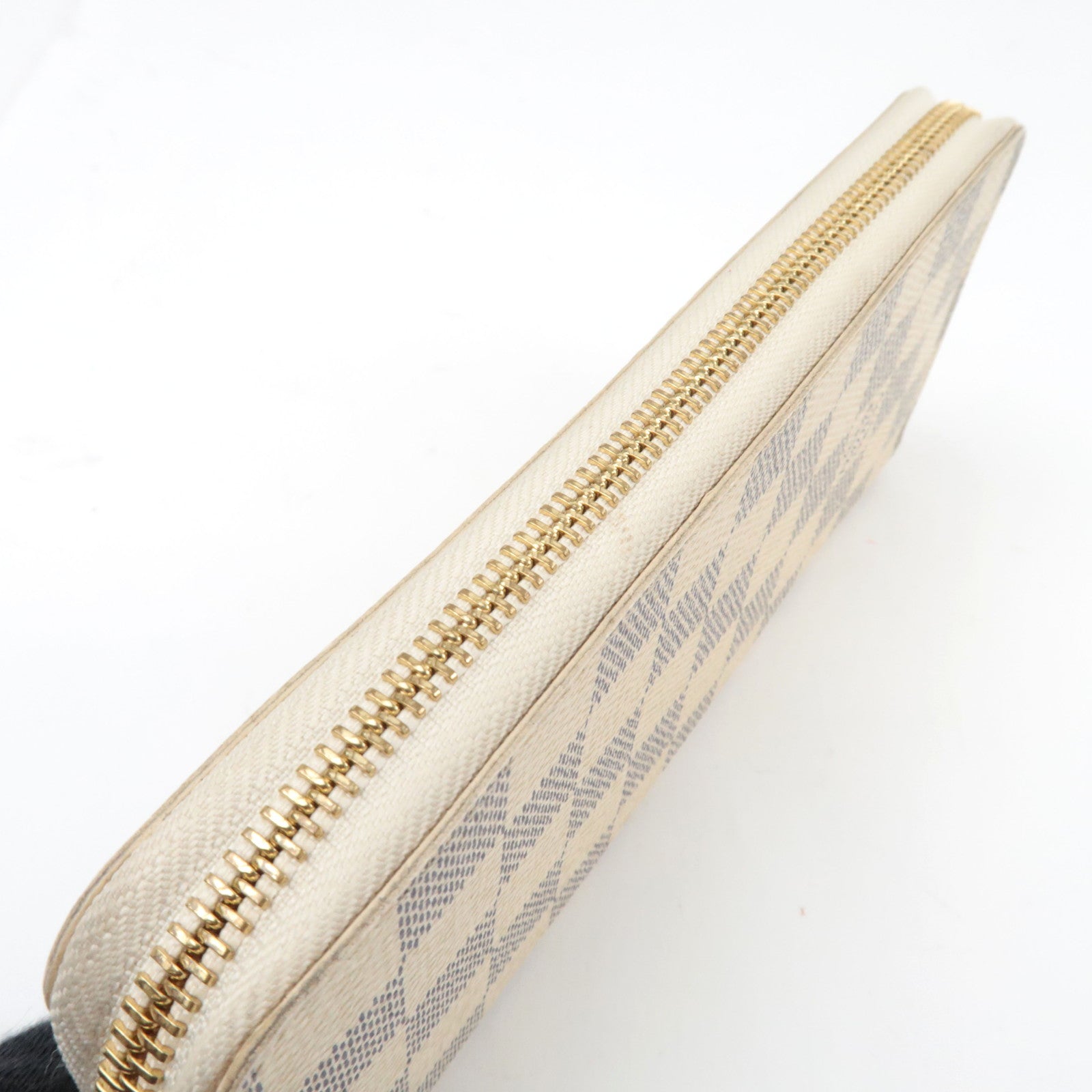 Louis Vuitton Damier Azur Portefeuille Clemence Long Wallet Rose Ballerine N61264 GI1138 *Box, Dust bag