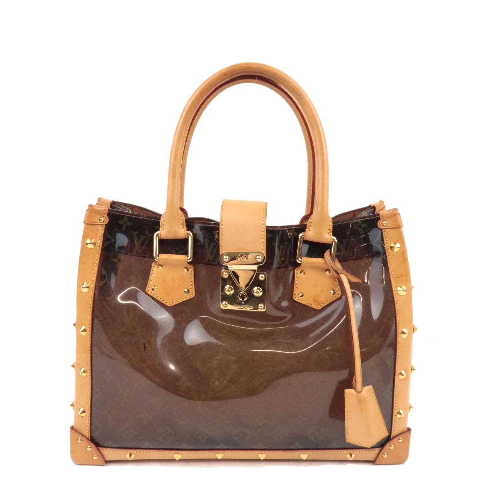 Louis Vuitton Monogram Vinyl Neo Cabas Ambre MM Tote Bag Vinyl Brown M92504 CE0064 *Keys, Crochette76200