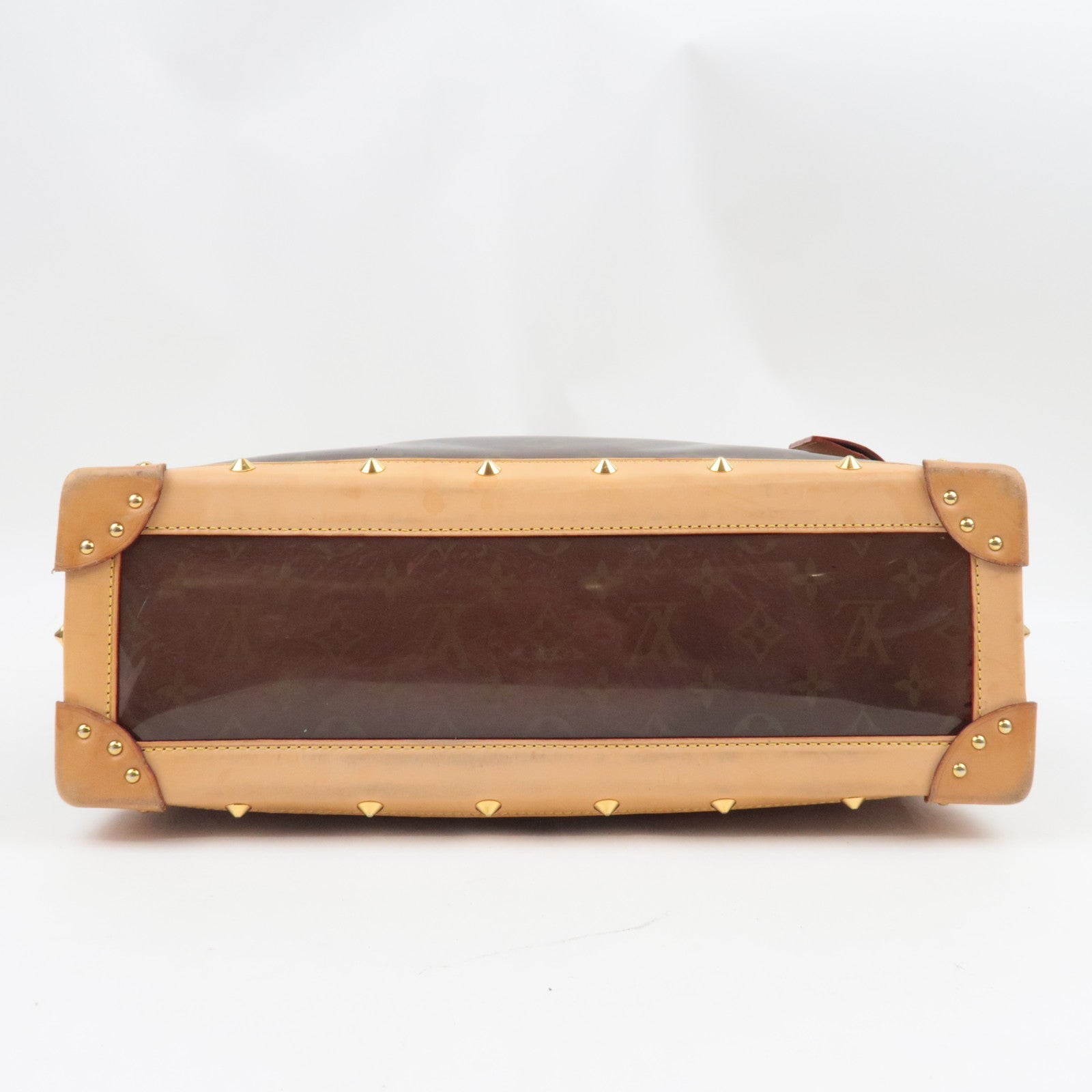 Louis Vuitton Monogram Vinyl Neo Cabas Ambre MM Tote Bag Vinyl Brown M92504 CE0064 *Keys, Crochette