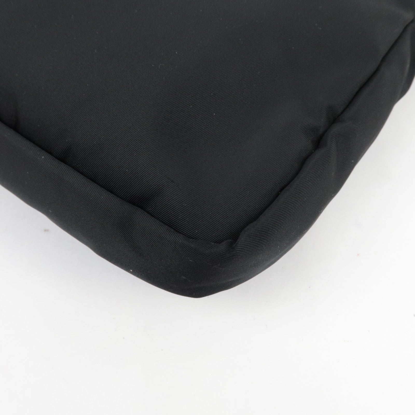 PRADA Laptop Case Clutch Bag Bag In Bag Nylon Leather Black