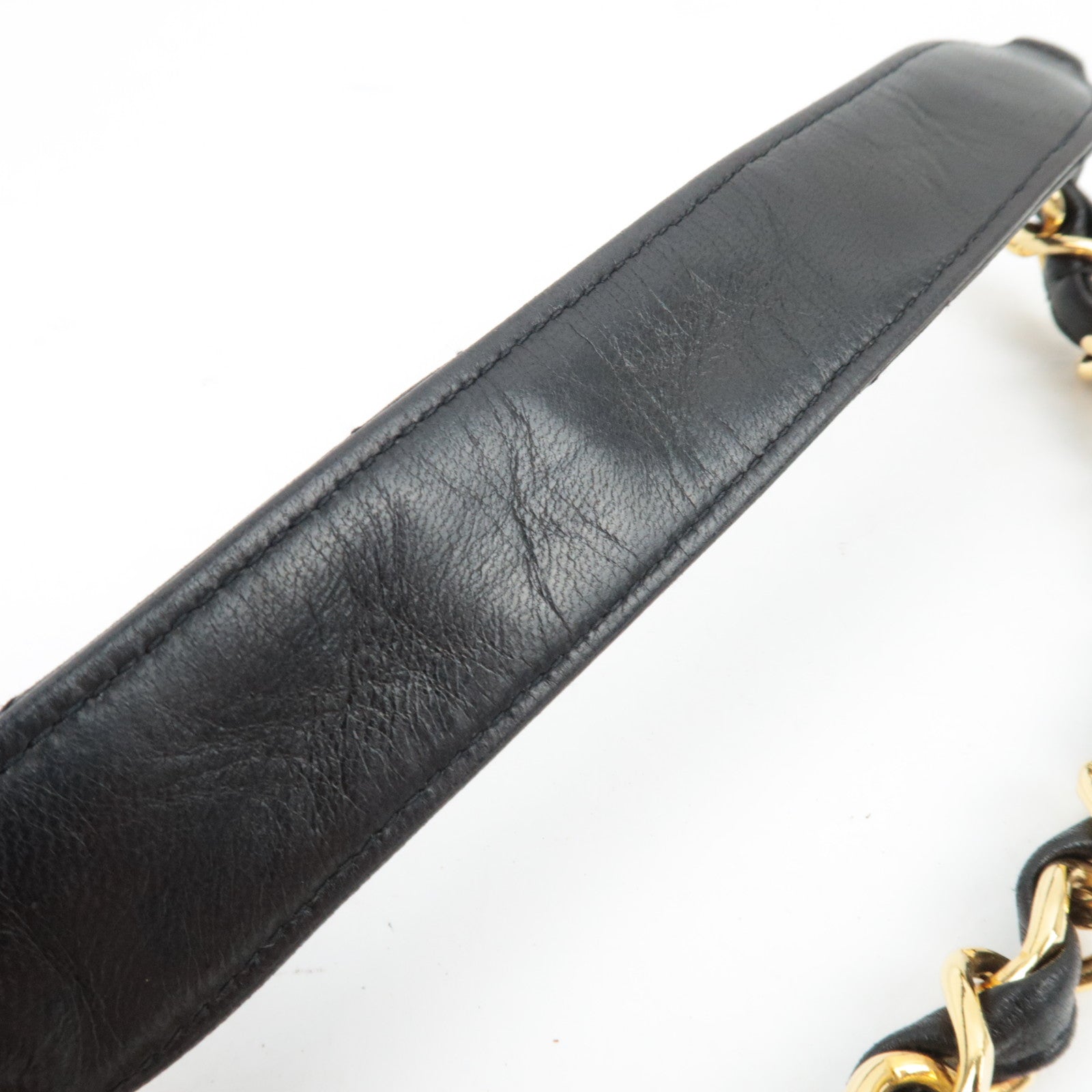 CHANEL Big Coco Matelasse Chain Shoulder Bag Lambskin Black *Dust bag, G card