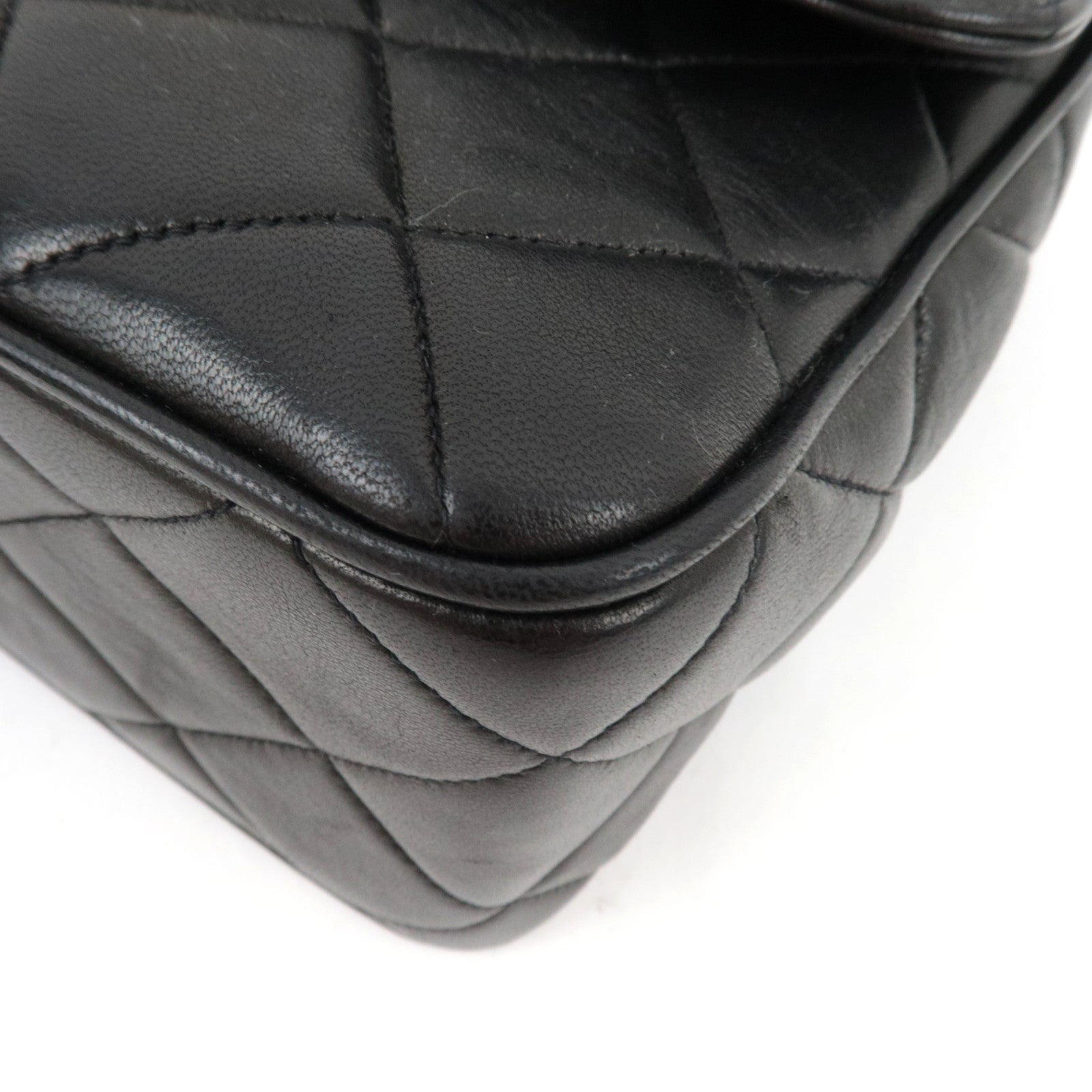 CHANEL Big Coco Matelasse Chain Shoulder Bag Lambskin Black *Dust bag, G card