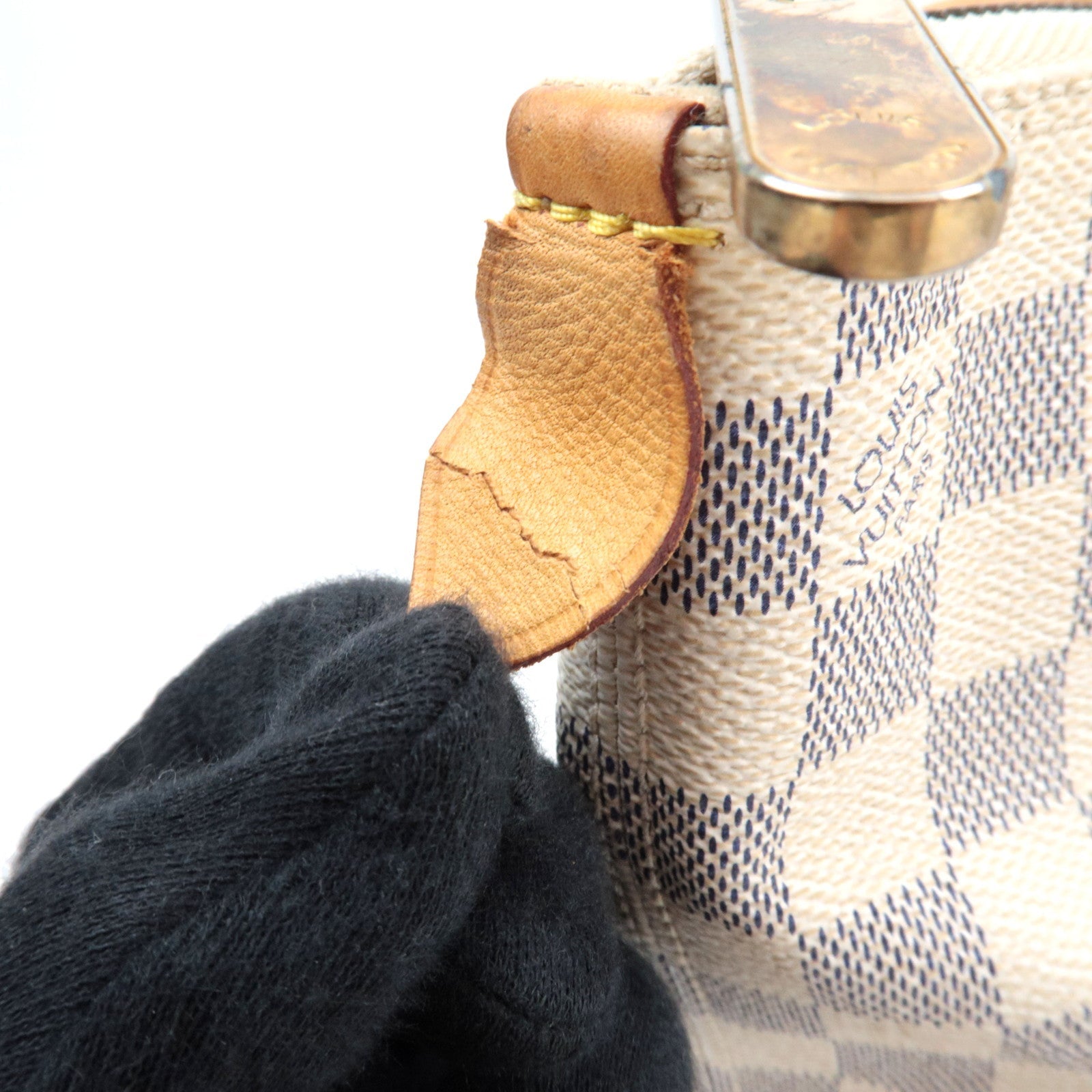 Louis Vuitton Damier Azur Saleya MM Tote Bag N51185 VI0017