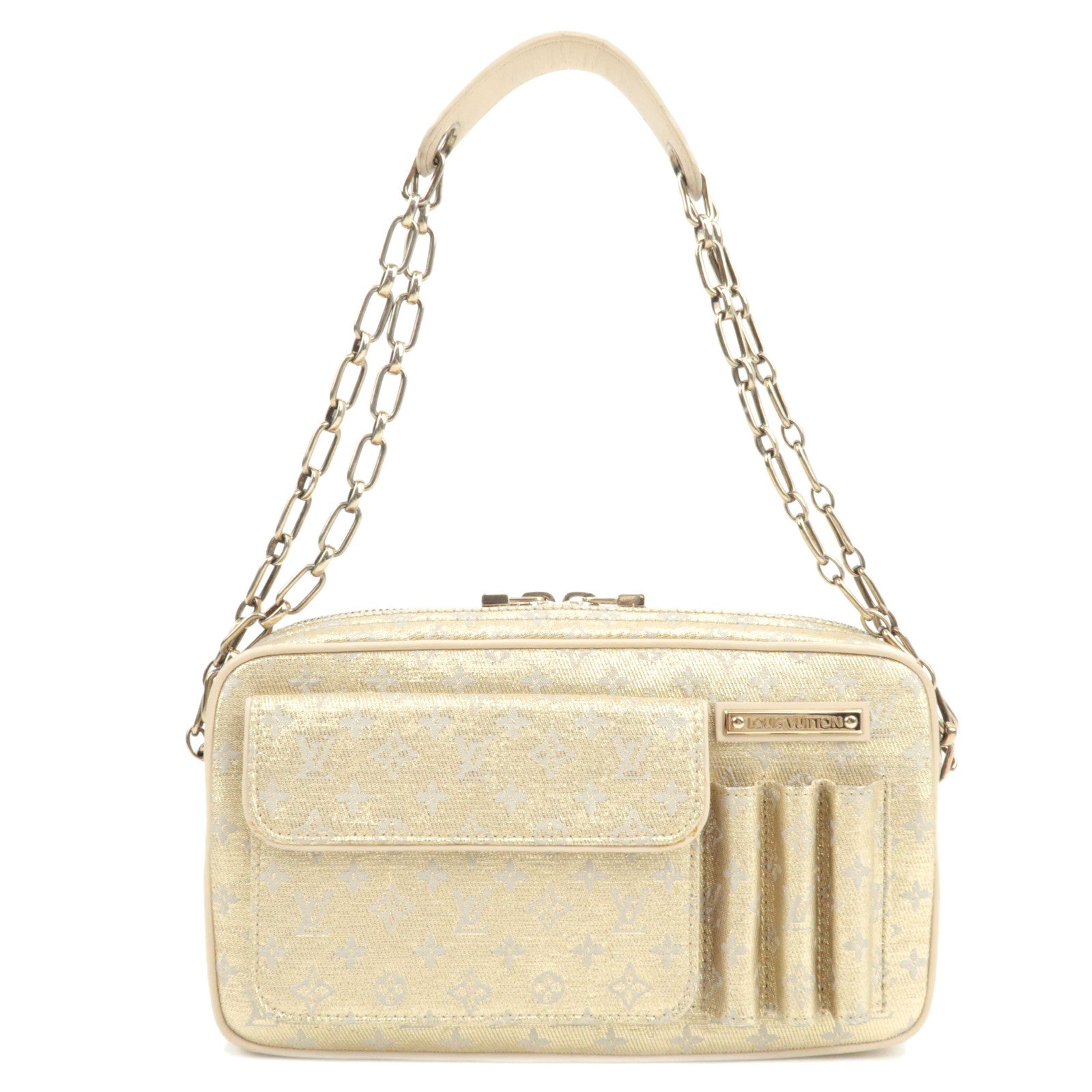 Louis Vuitton Monogram Shine Mackenna Shoulder Bag Gold M92362 TH100276215