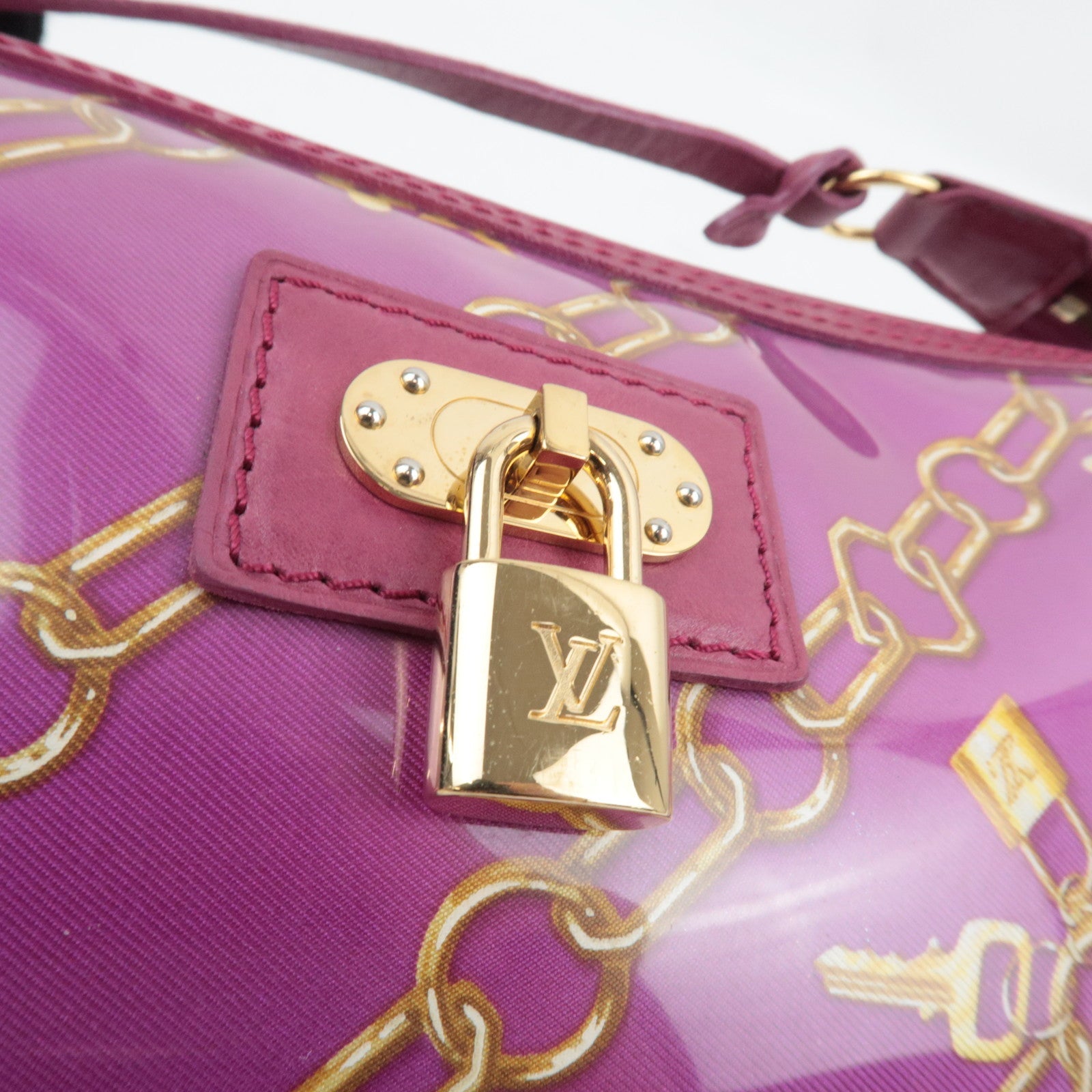 Louis Vuitton Monogram Charm Pochette Accessoires Handbag Fuchsia M95160 VI0026