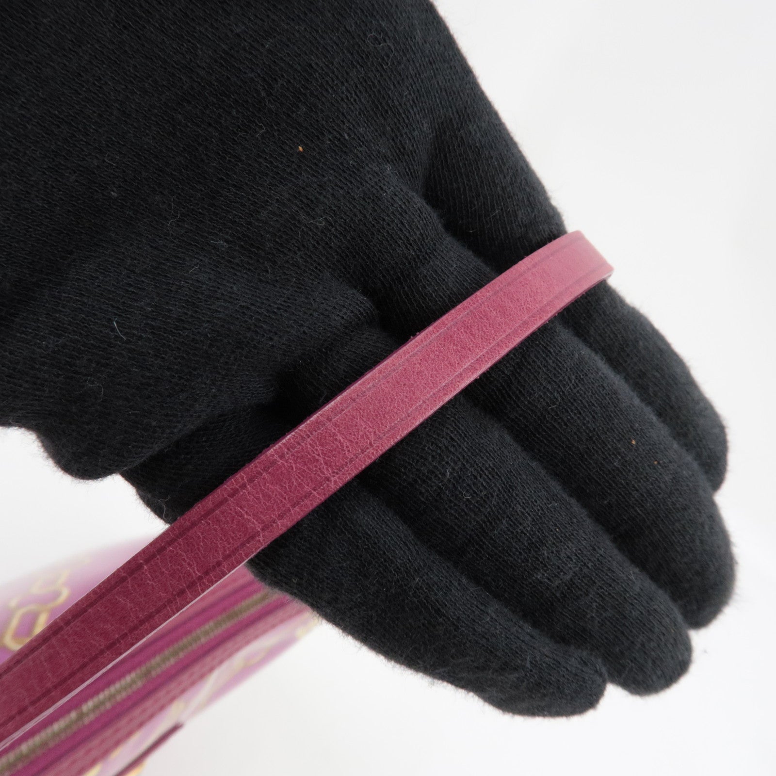 Louis Vuitton Monogram Charm Pochette Accessoires Handbag Fuchsia M95160 VI0026