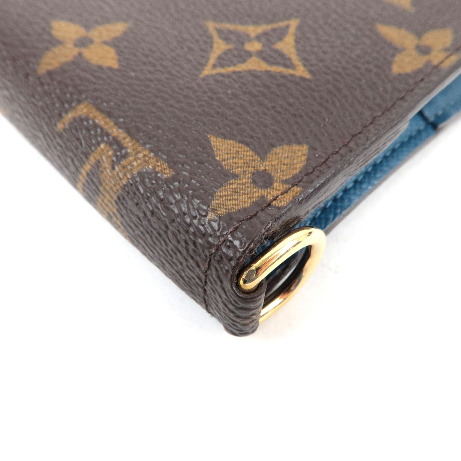 Louis Vuitton Monogram Portefeuille Insolite Wallet Petrol M61990 CA3069