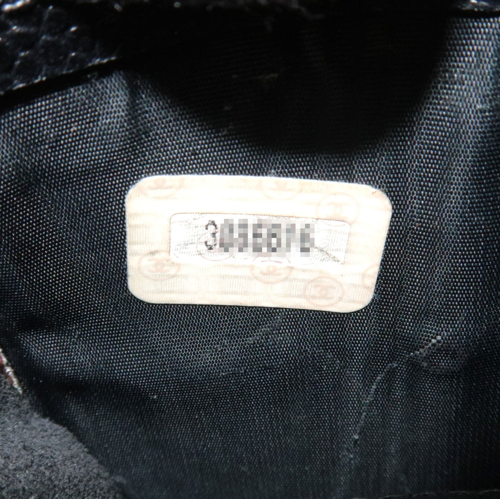 CHANEL Cocomark Glasses Case Caviar Skin Black 3086616