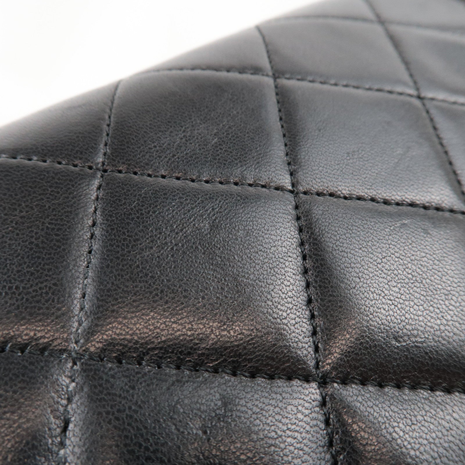 CHANEL Matelasse Chain Shoulder Bag Lambskin Black 1796686