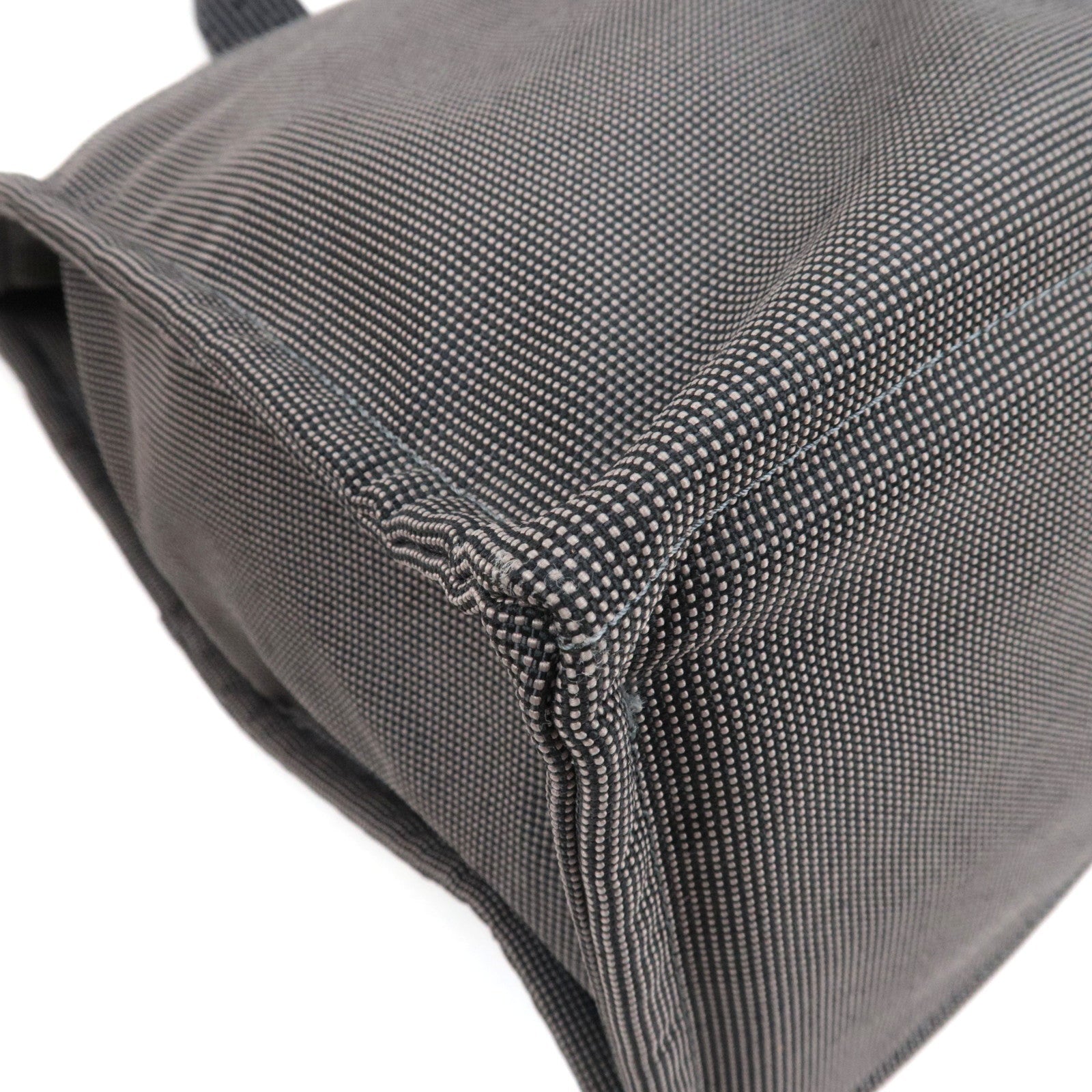 HERMES Her Line GM Tote Bag Canvas Gray