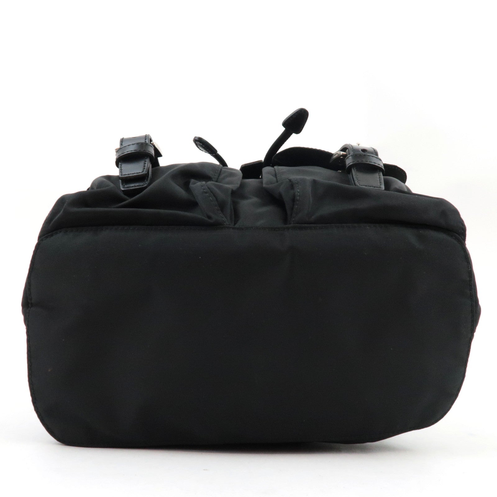 PRADA Backpack Nylon Leather Black B6677 *Guarantee card