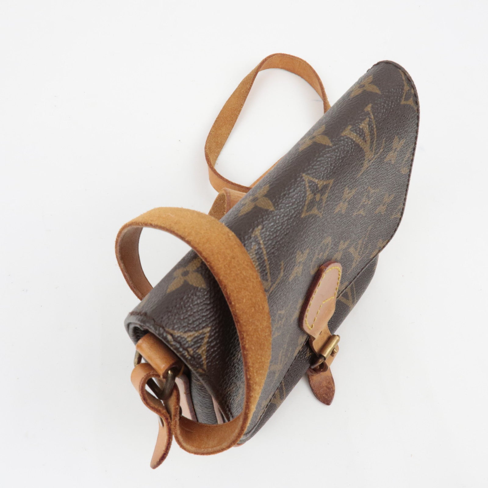 Louis Vuitton Monogram Cartouchiere PM Shoulder Bag M51254 872SL