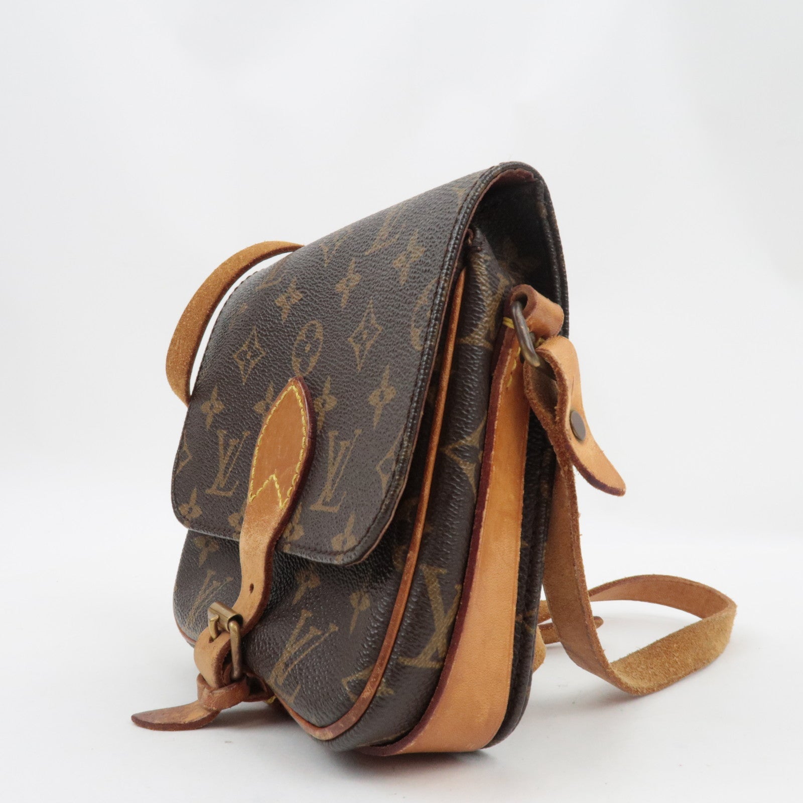 Louis Vuitton Monogram Cartouchiere PM Shoulder Bag M51254 872SL