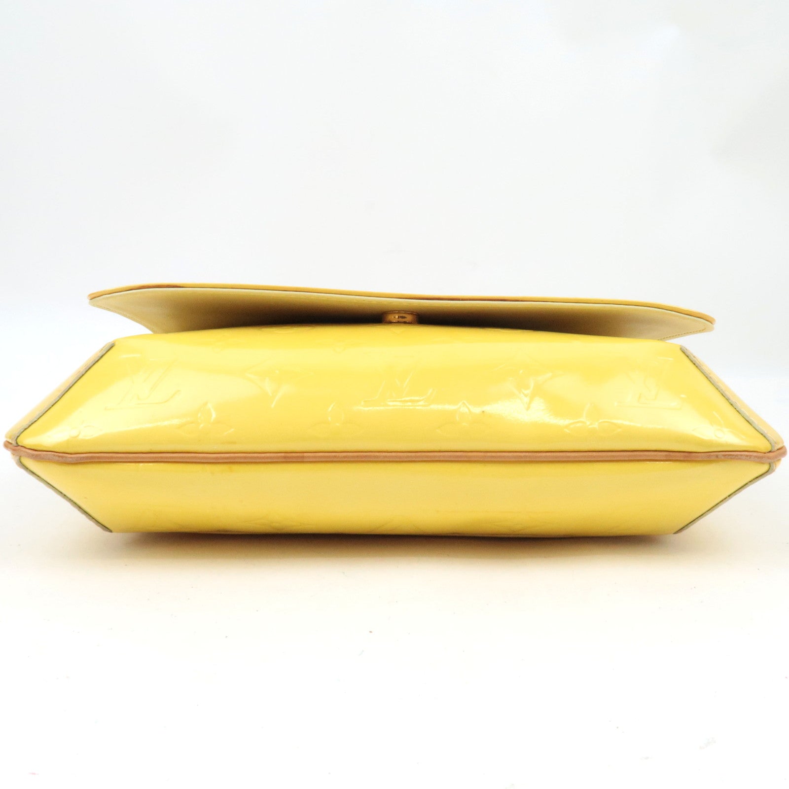 Louis Vuitton Monogram Vernis Thompson Street Shoulder Bag Lime Yellow M91071 CA0939 *Dust bag