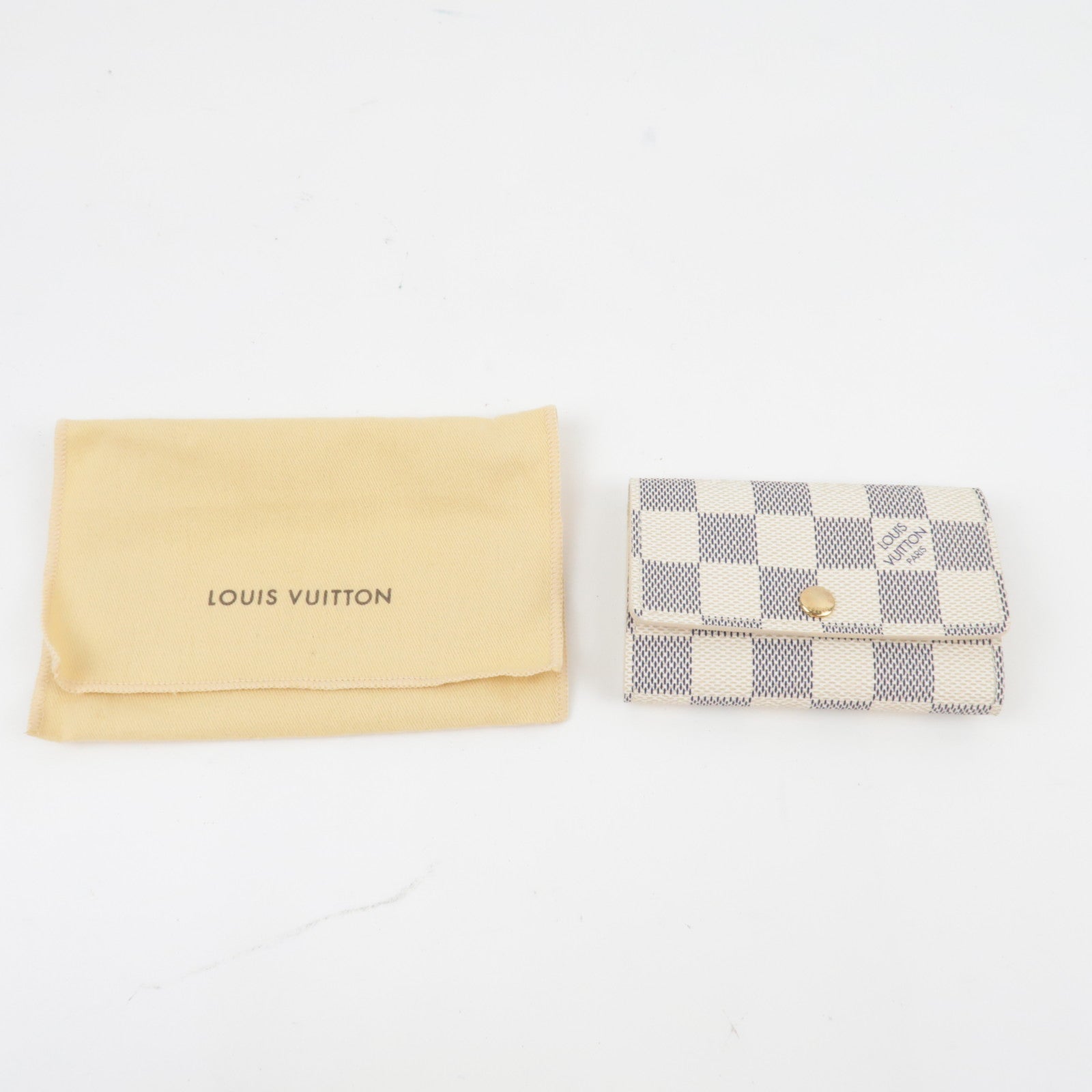 Louis Vuitton Damier Azur Multi Cles 6 Key Case N61745 CT4048 *Dust bag