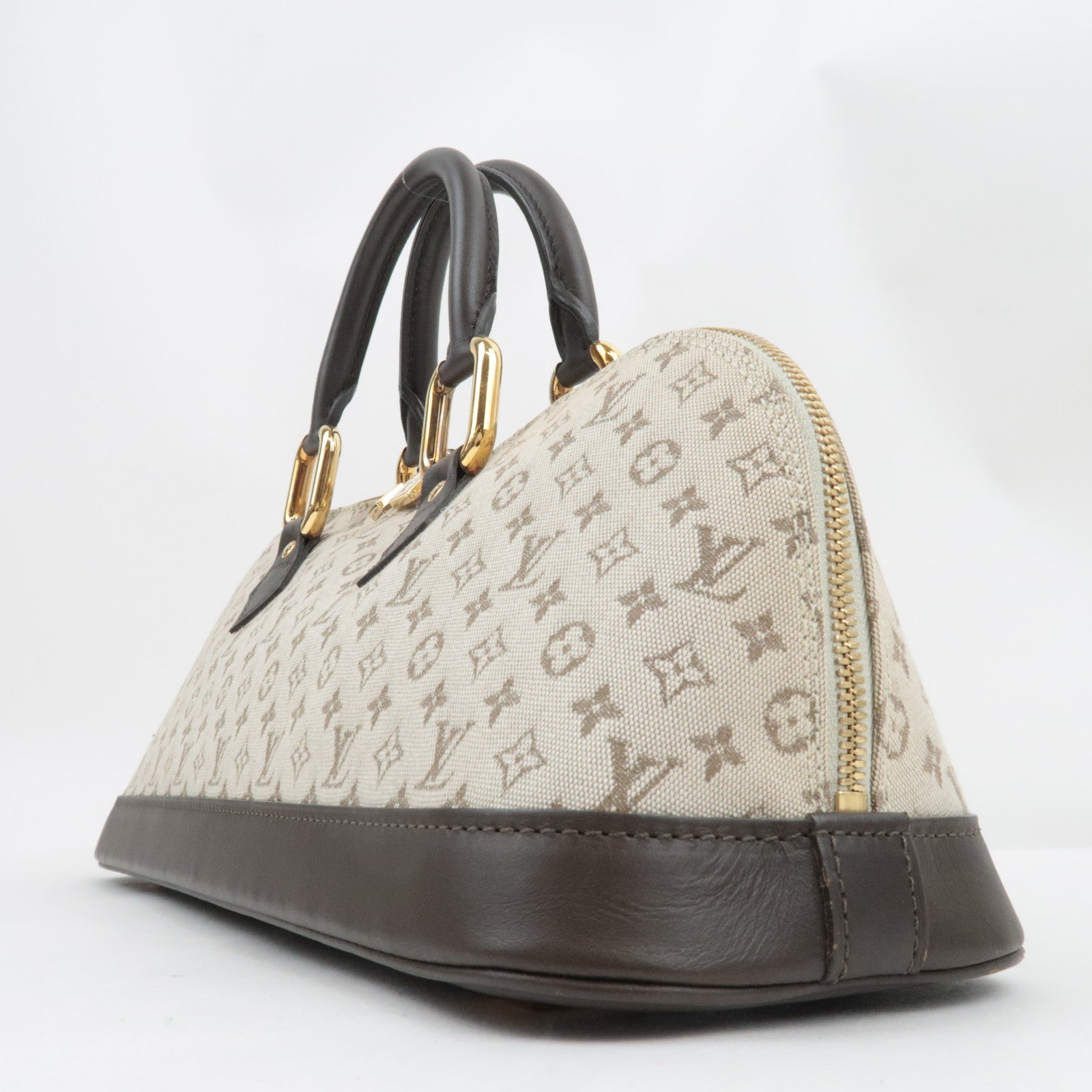 Louis Vuitton Monogram Mini Alma Long Hand Bag Khaki M92206 MI1011