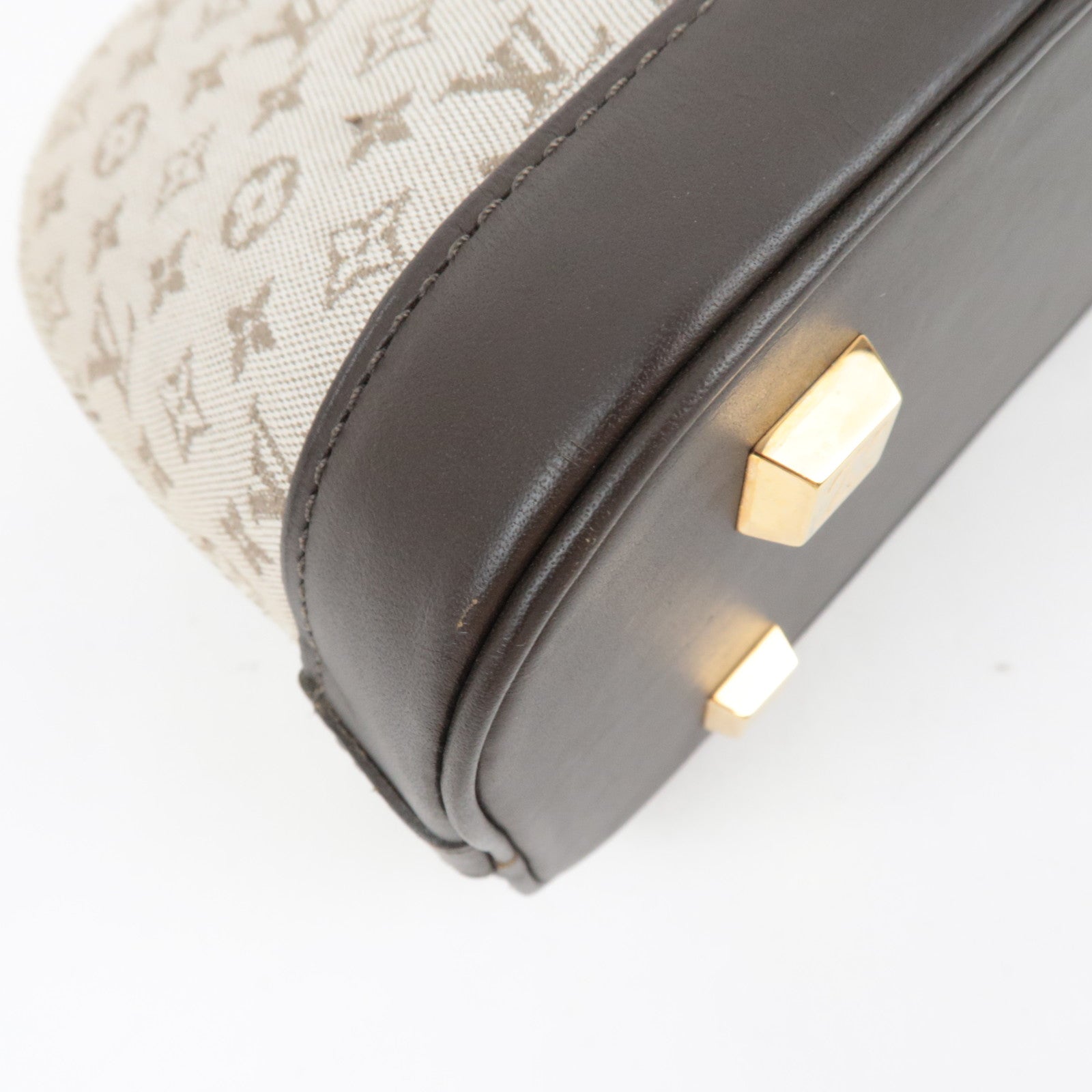 Louis Vuitton Monogram Mini Alma Long Hand Bag Khaki M92206 MI1011