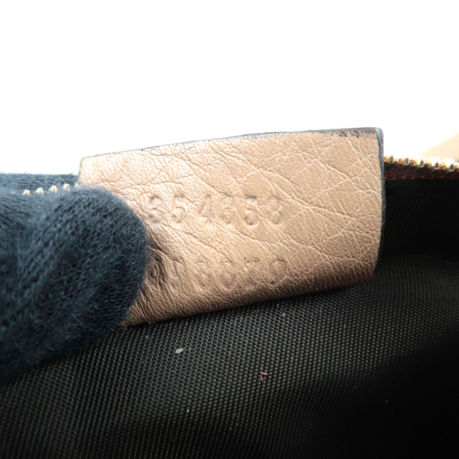 GUCCI Soho Interlocking G Coin Case Leather Beige 354358