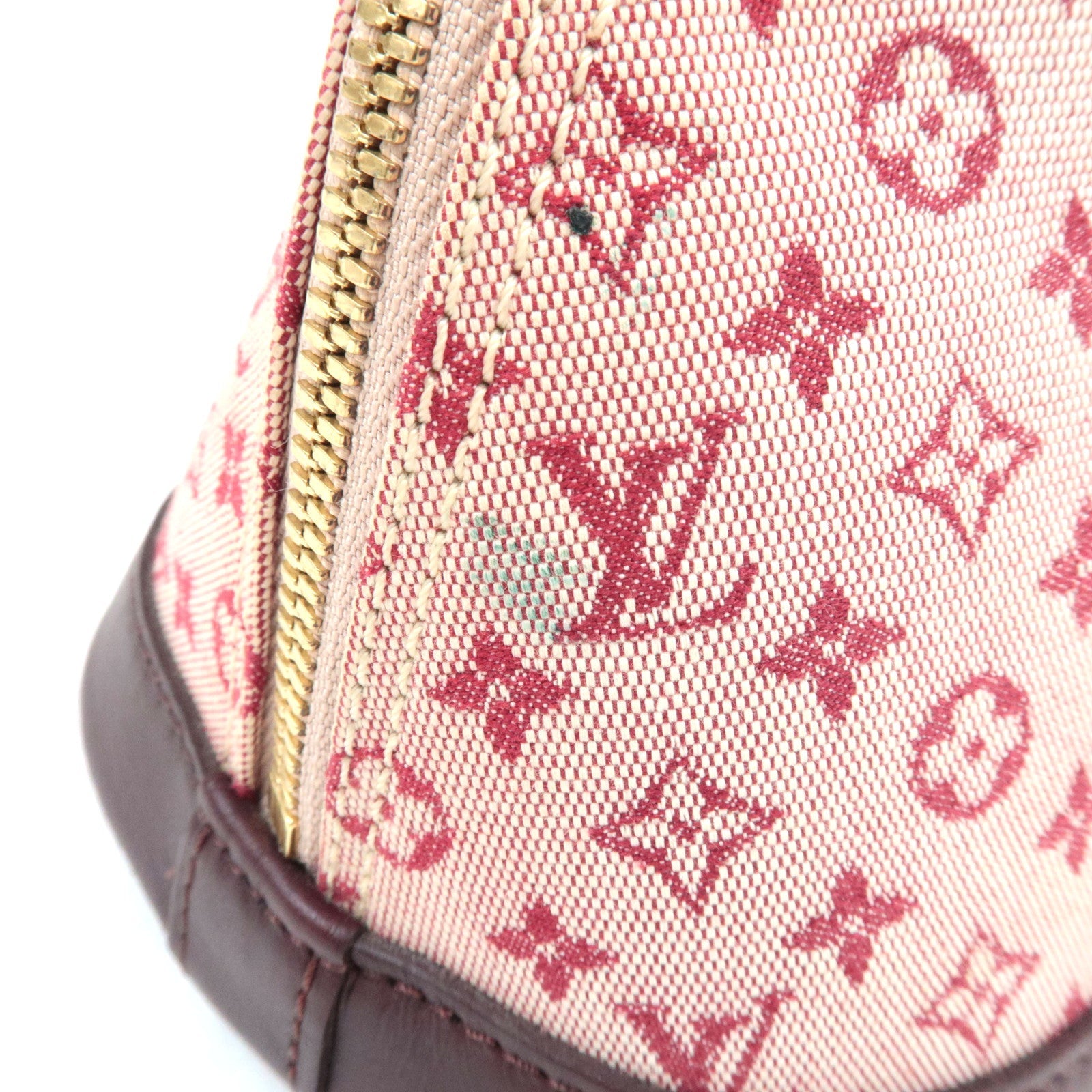 Louis Vuitton Monogram Mini Alma Long Hand Bag Cerises M92207 AR1001