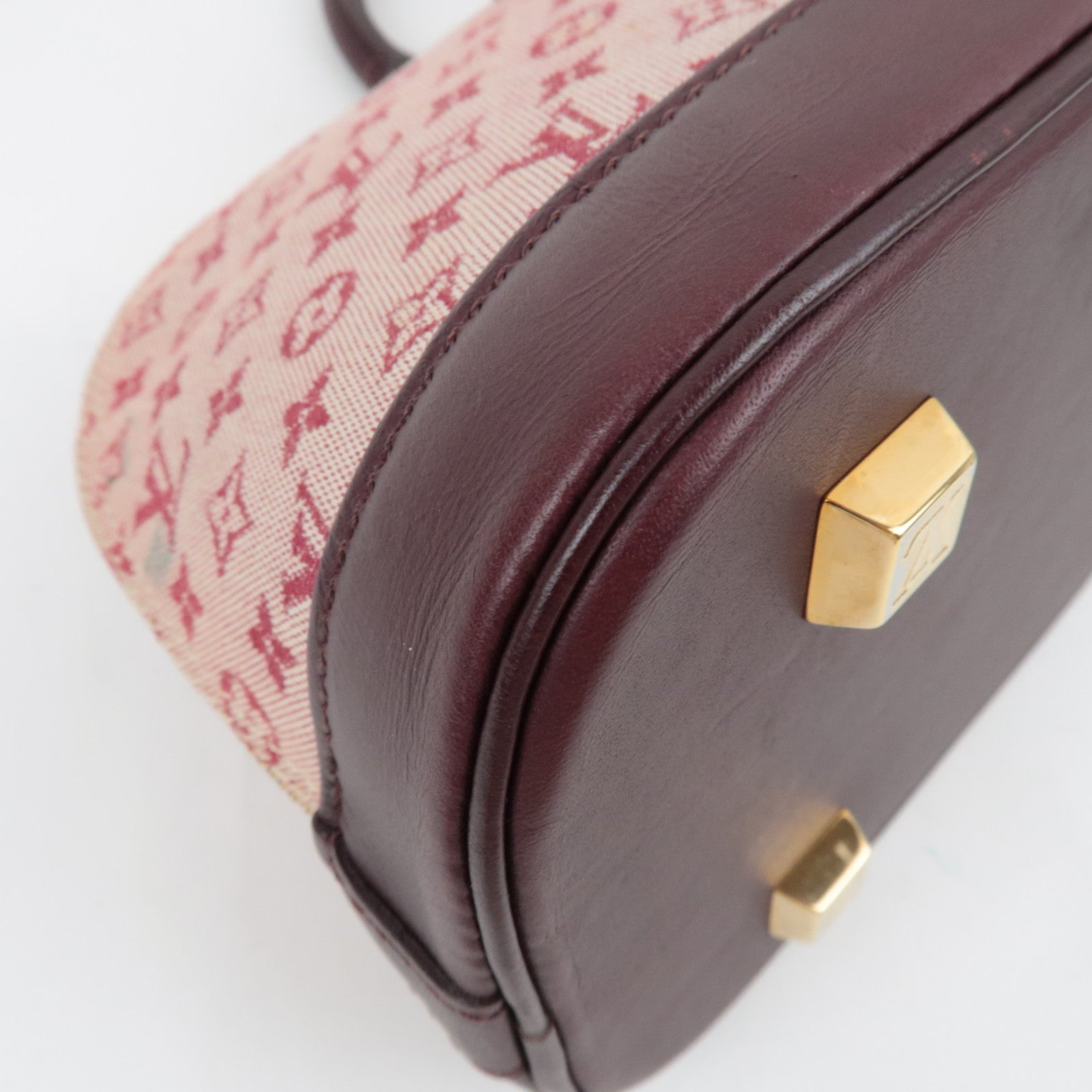 Louis Vuitton Monogram Mini Alma Long Hand Bag Cerises M92207 AR1001