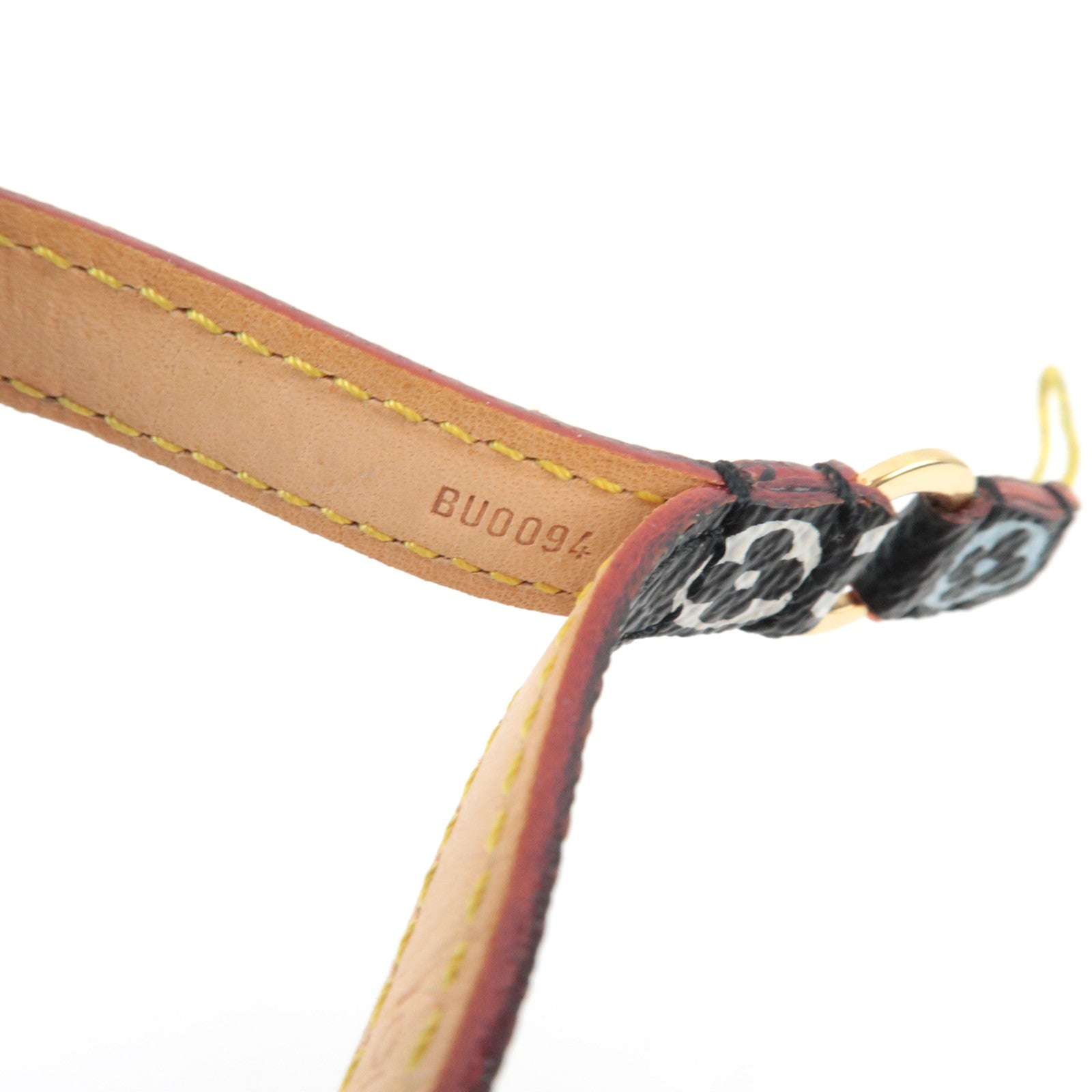Louis Vuitton Monogram Multicolor Dragonne Telephone Phone Strap Noir M92598 BU0094