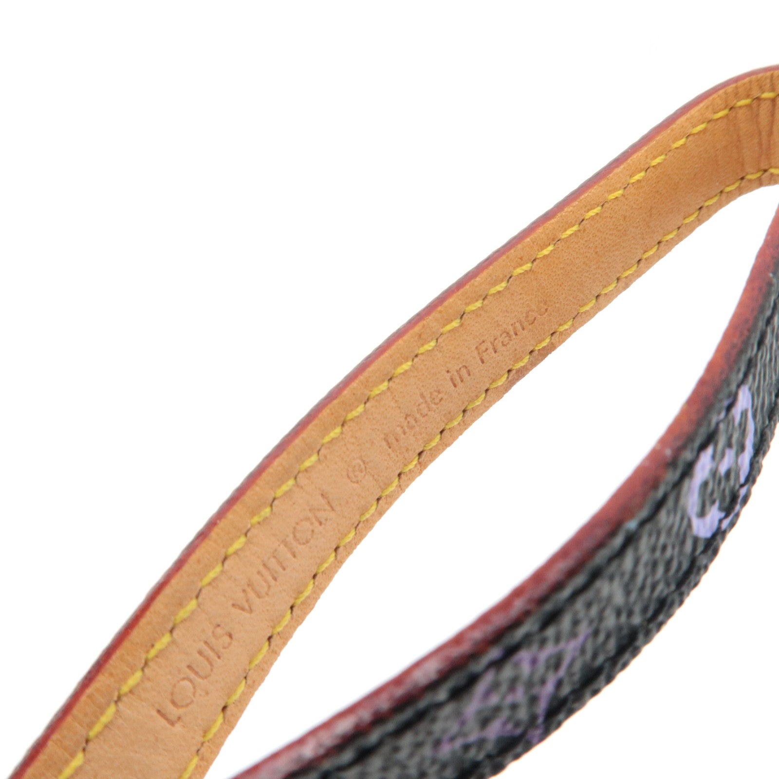 Louis Vuitton Monogram Multicolor Dragonne Telephone Phone Strap Noir M92598 BU0094