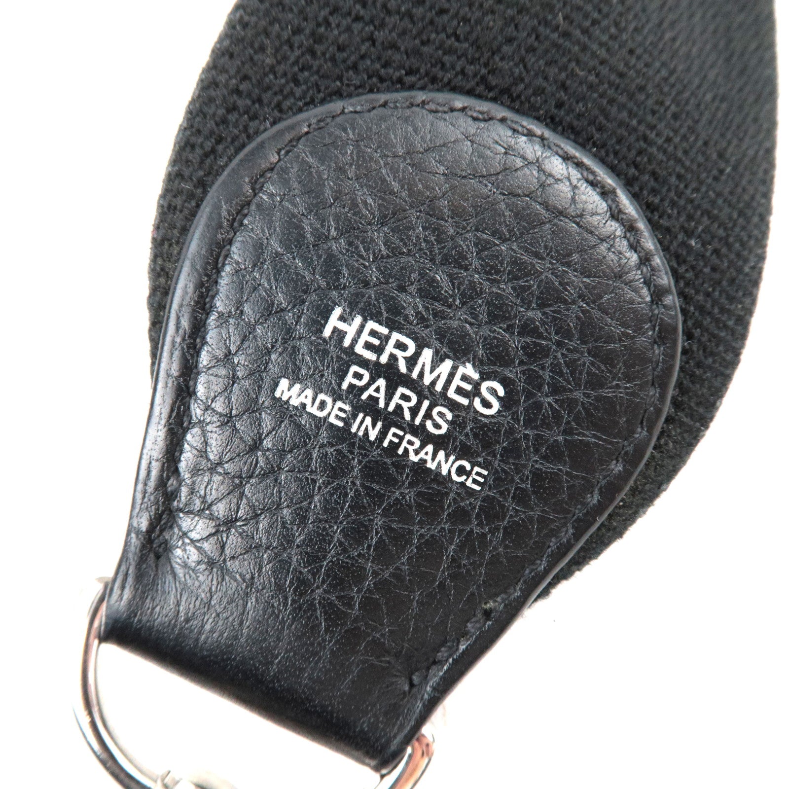HERMES Evelyn 3 PM □O Stamp (2011) Taurillon Clemence Black Silver HDW *Strap