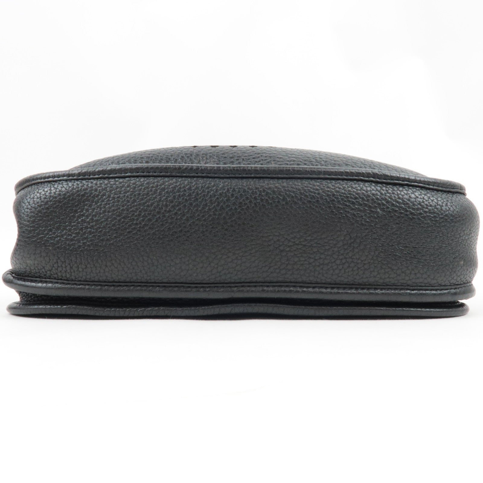 HERMES Evelyn 3 PM □O Stamp (2011) Taurillon Clemence Black Silver HDW *Strap